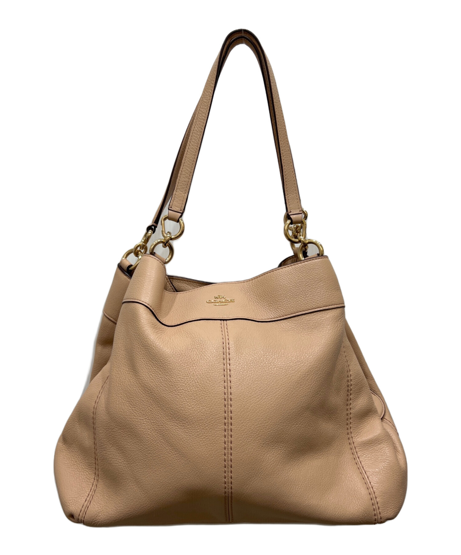 中古・古着通販】COACH (コーチ) トートバッグ ベージュ｜ブランド