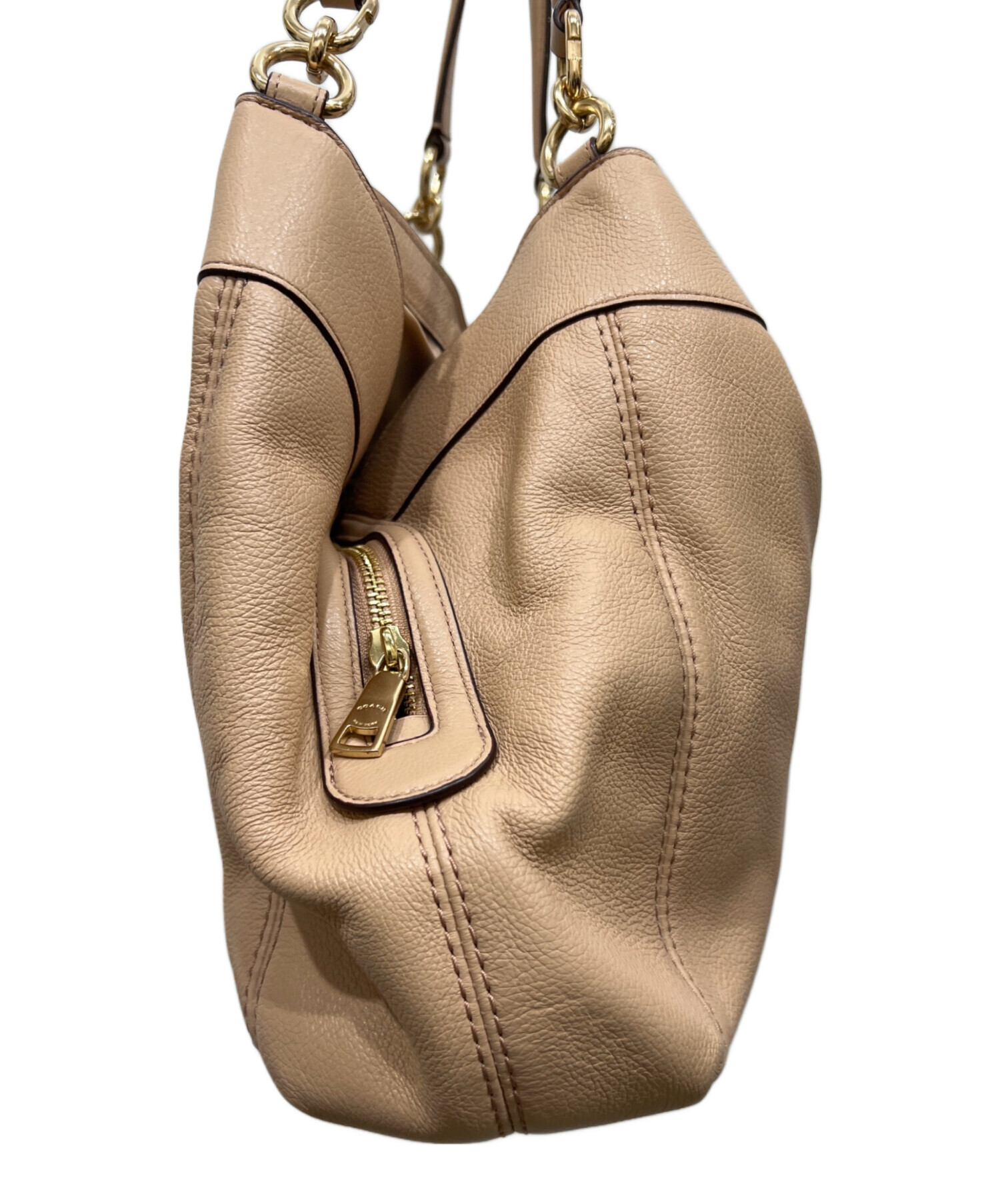 中古・古着通販】COACH (コーチ) トートバッグ ベージュ｜ブランド