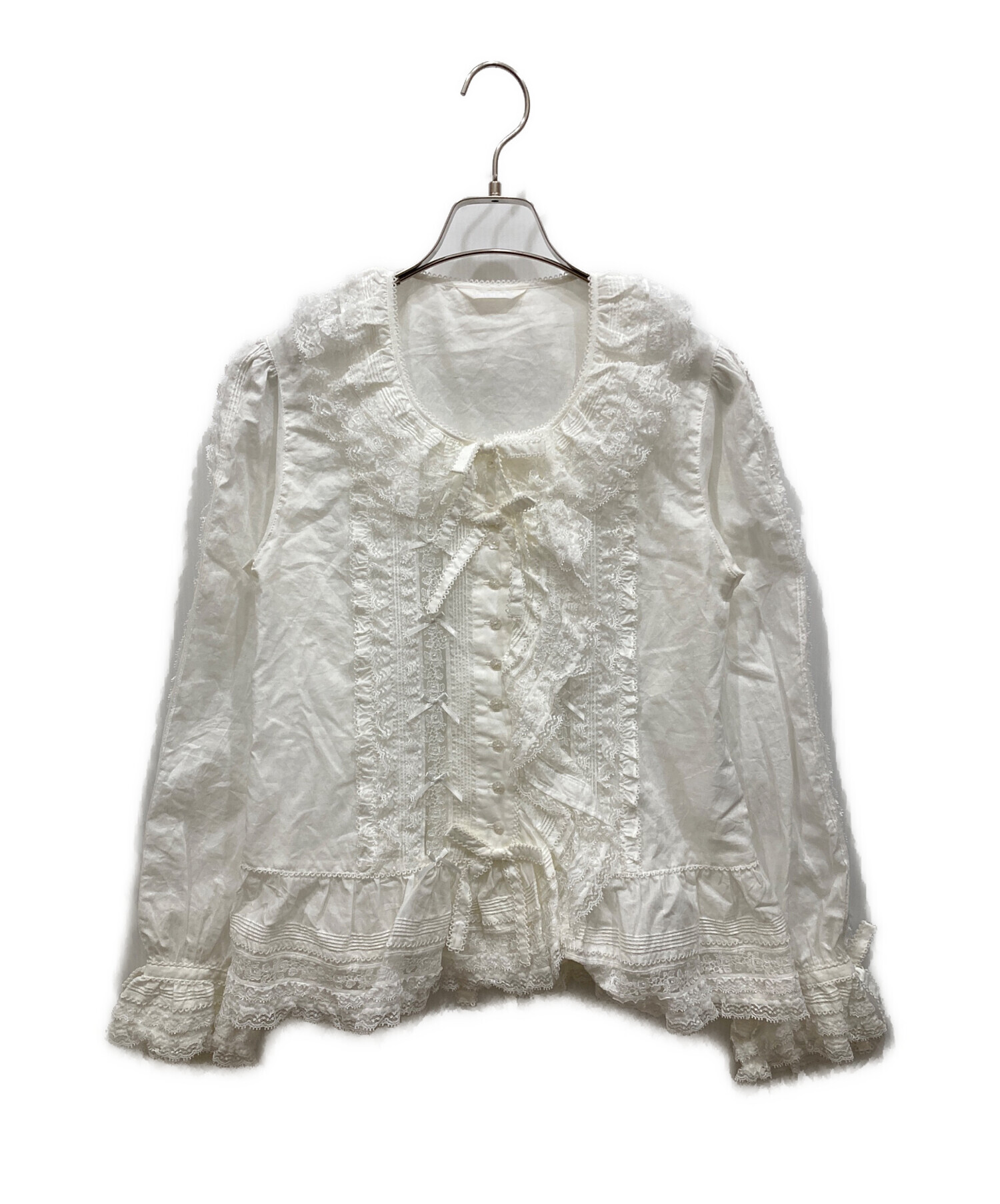 中古・古着通販】PINK HOUSE (ピンクハウス) レース使いオーバー 