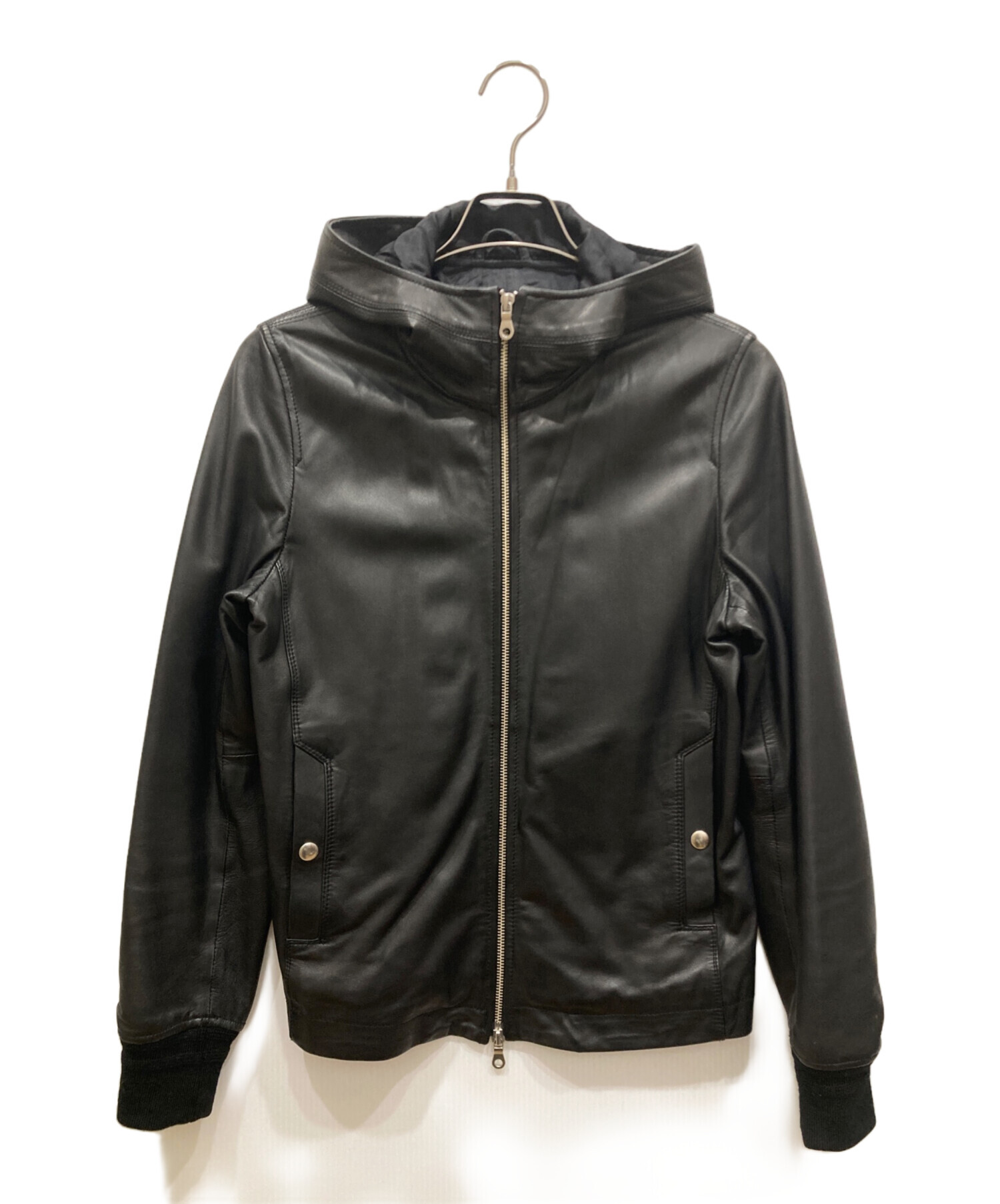 中古・古着通販】ESTNATION (エストネーション) フーデットレザー