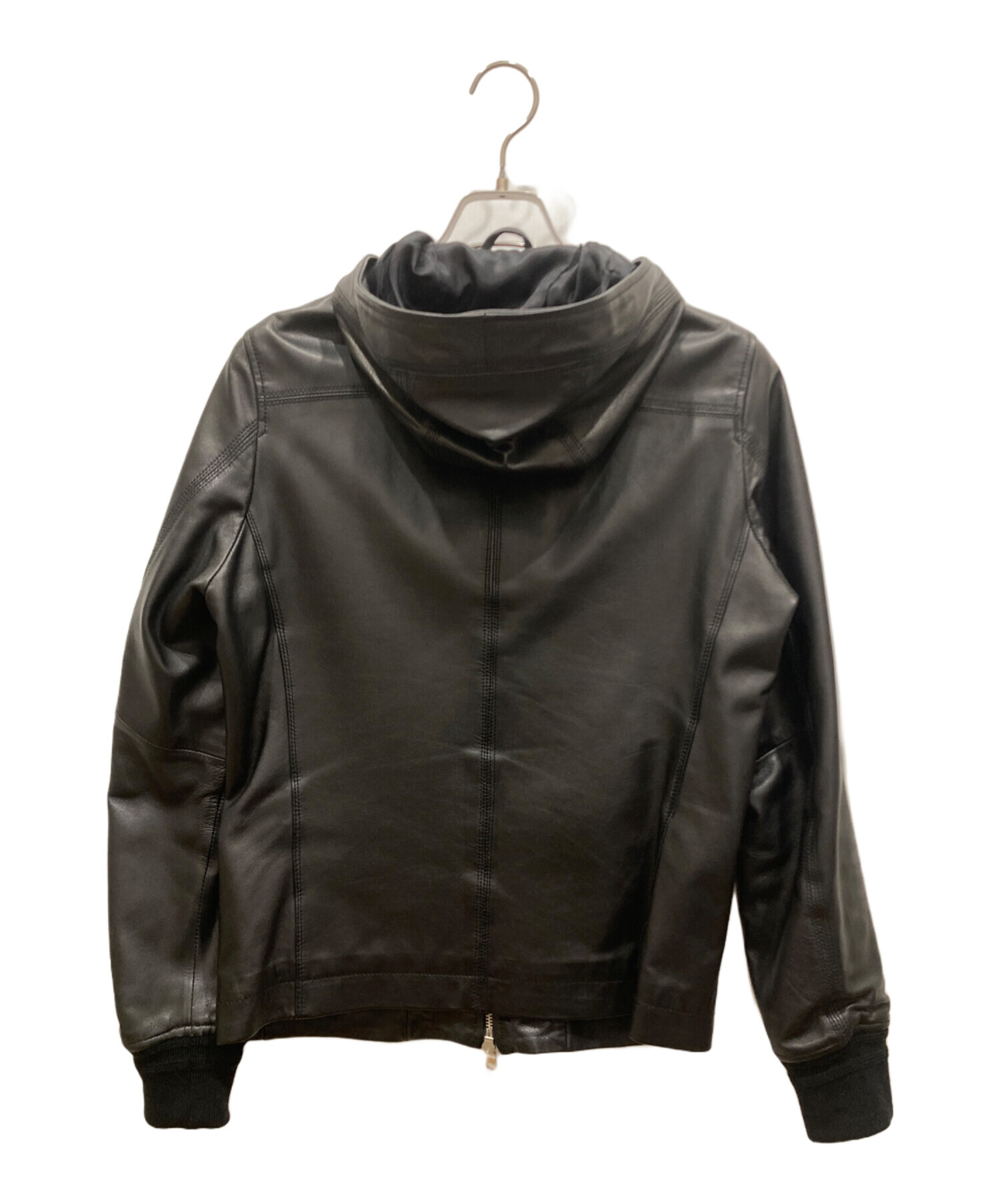 中古・古着通販】ESTNATION (エストネーション) フーデットレザー