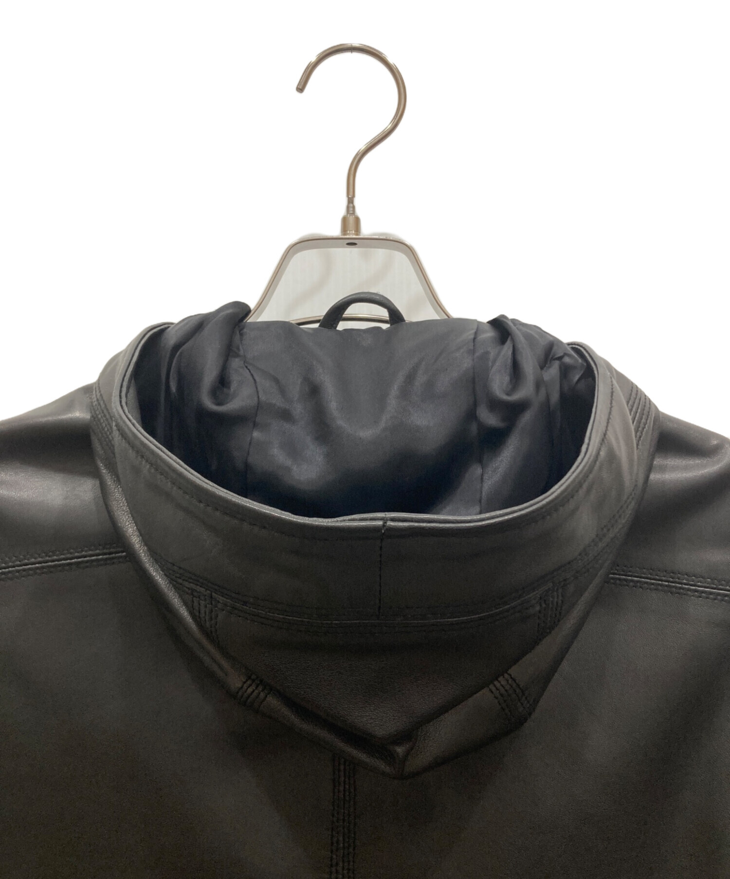 中古・古着通販】ESTNATION (エストネーション) フーデットレザー