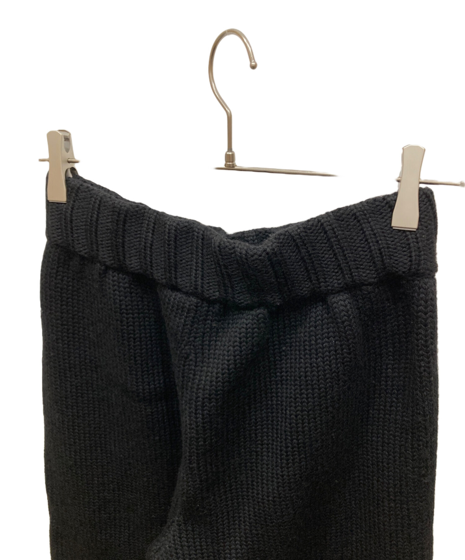 中古・古着通販】PRADA (プラダ) ニットパンツ ブラック サイズ:44