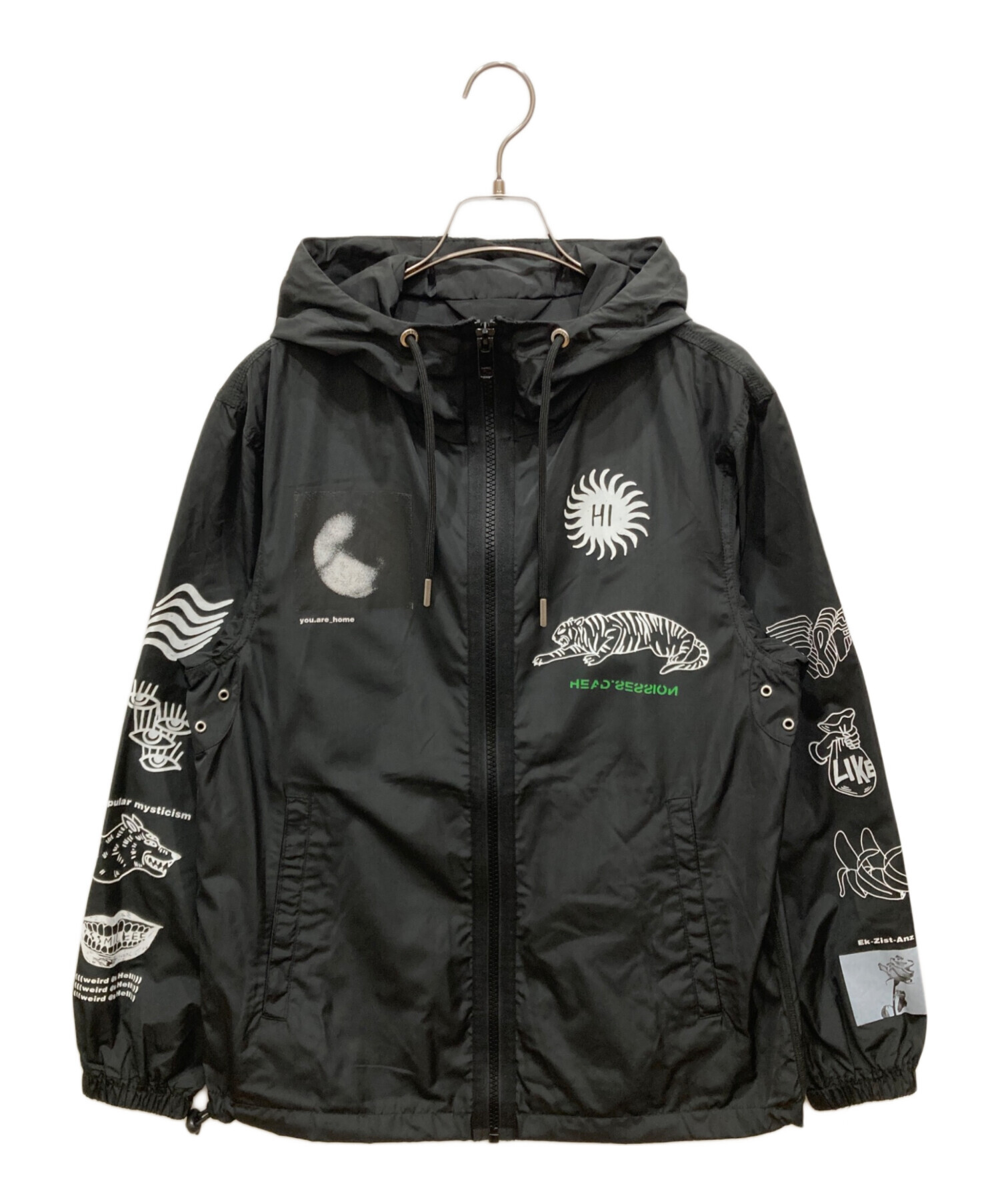 中古・古着通販】DIESEL (ディーゼル) フーデッドジャケット ブラック