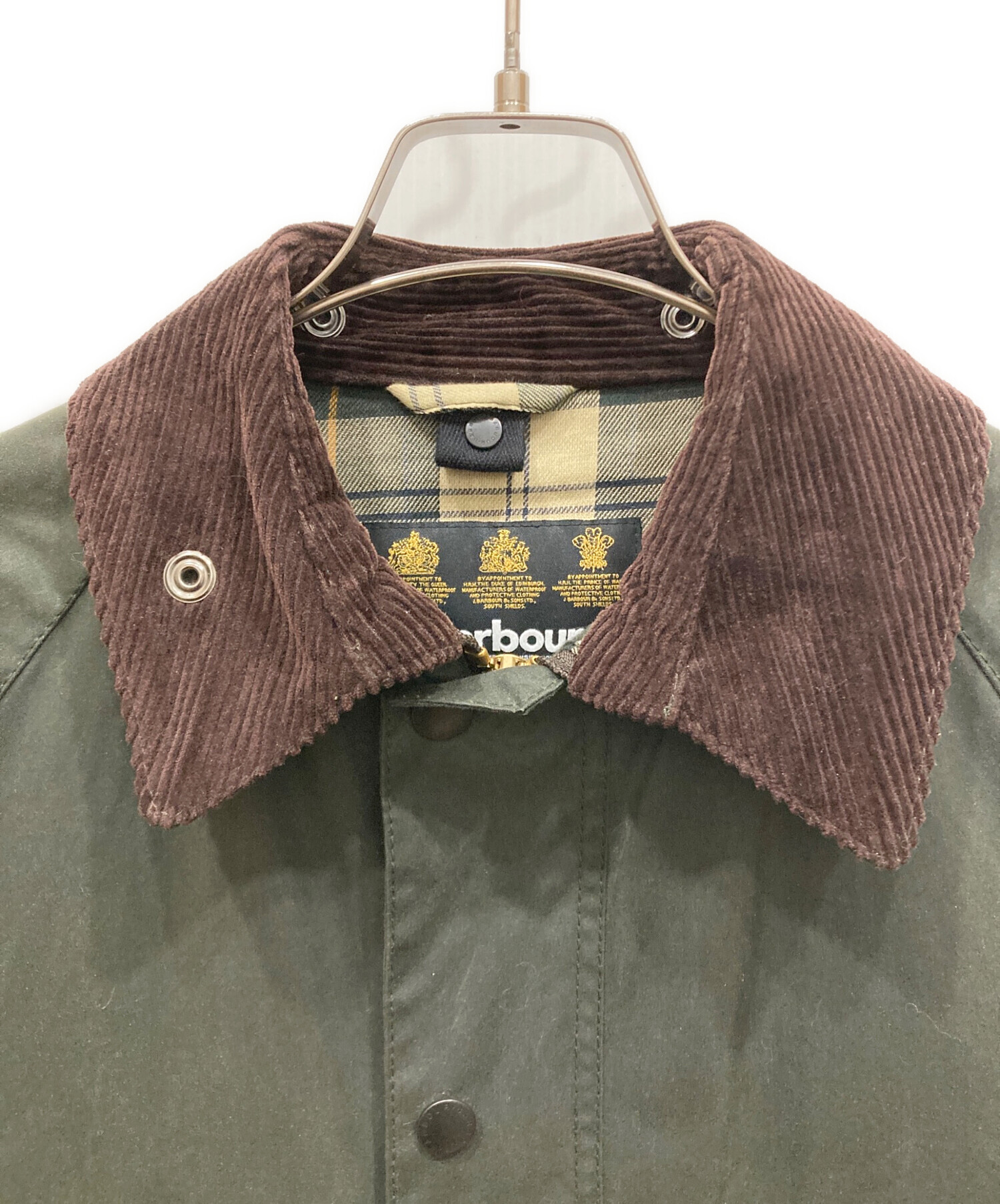 古着　barbour BEDALE 50 カーキ　オイルドジャケット 古着 barbour BEDALE 50 カーキ オイルドジャケット p6730-1.jpg