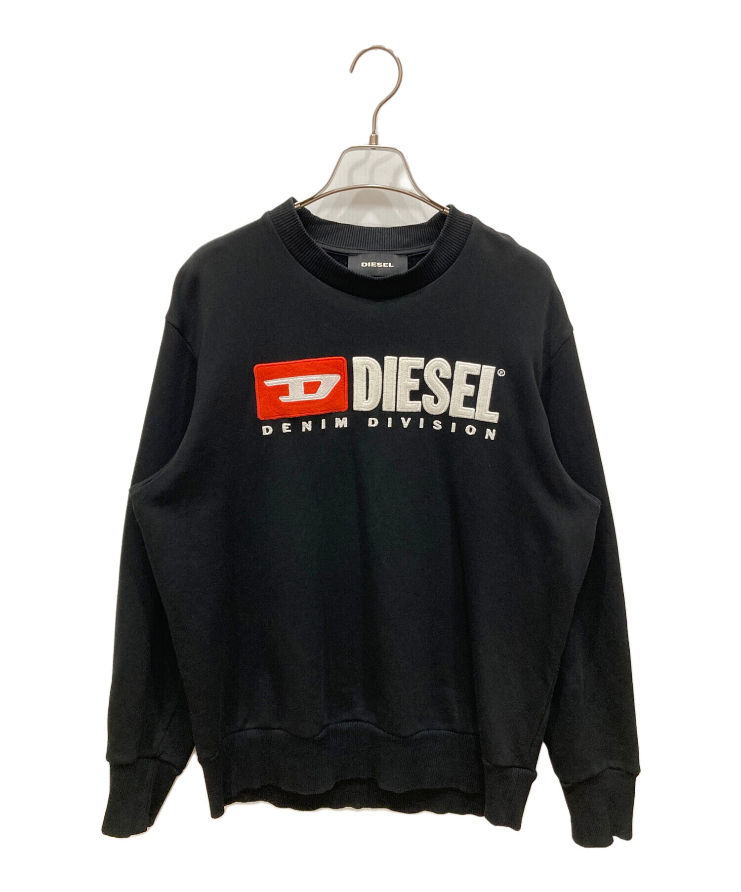 中古・古着通販】DIESEL (ディーゼル) ロゴスウェット ブラック サイズ