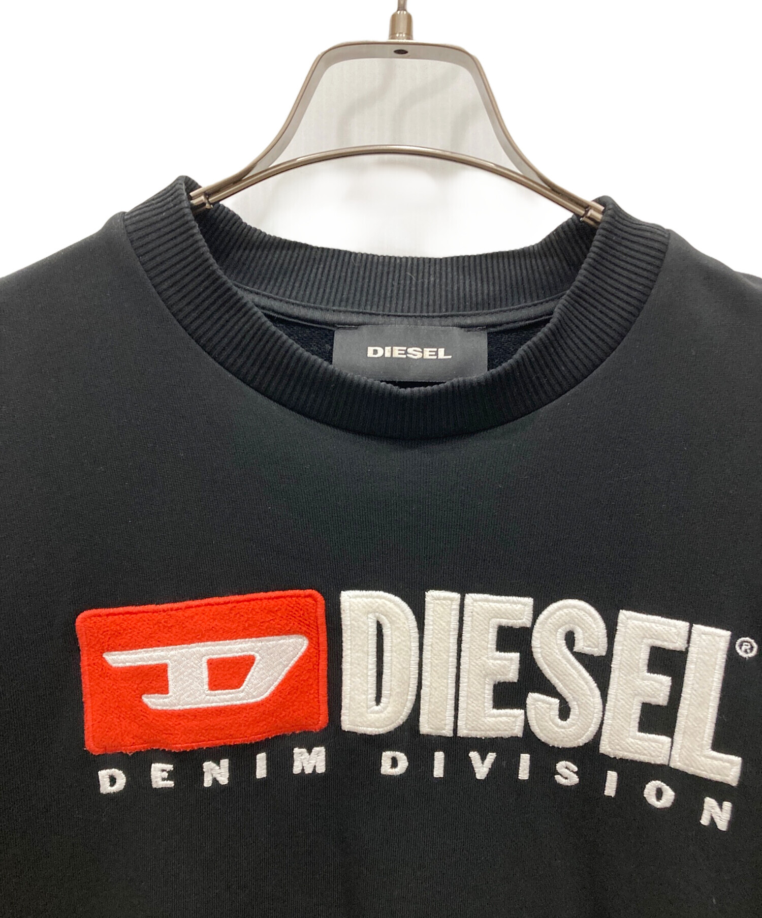 中古・古着通販】DIESEL (ディーゼル) ロゴスウェット ブラック サイズ