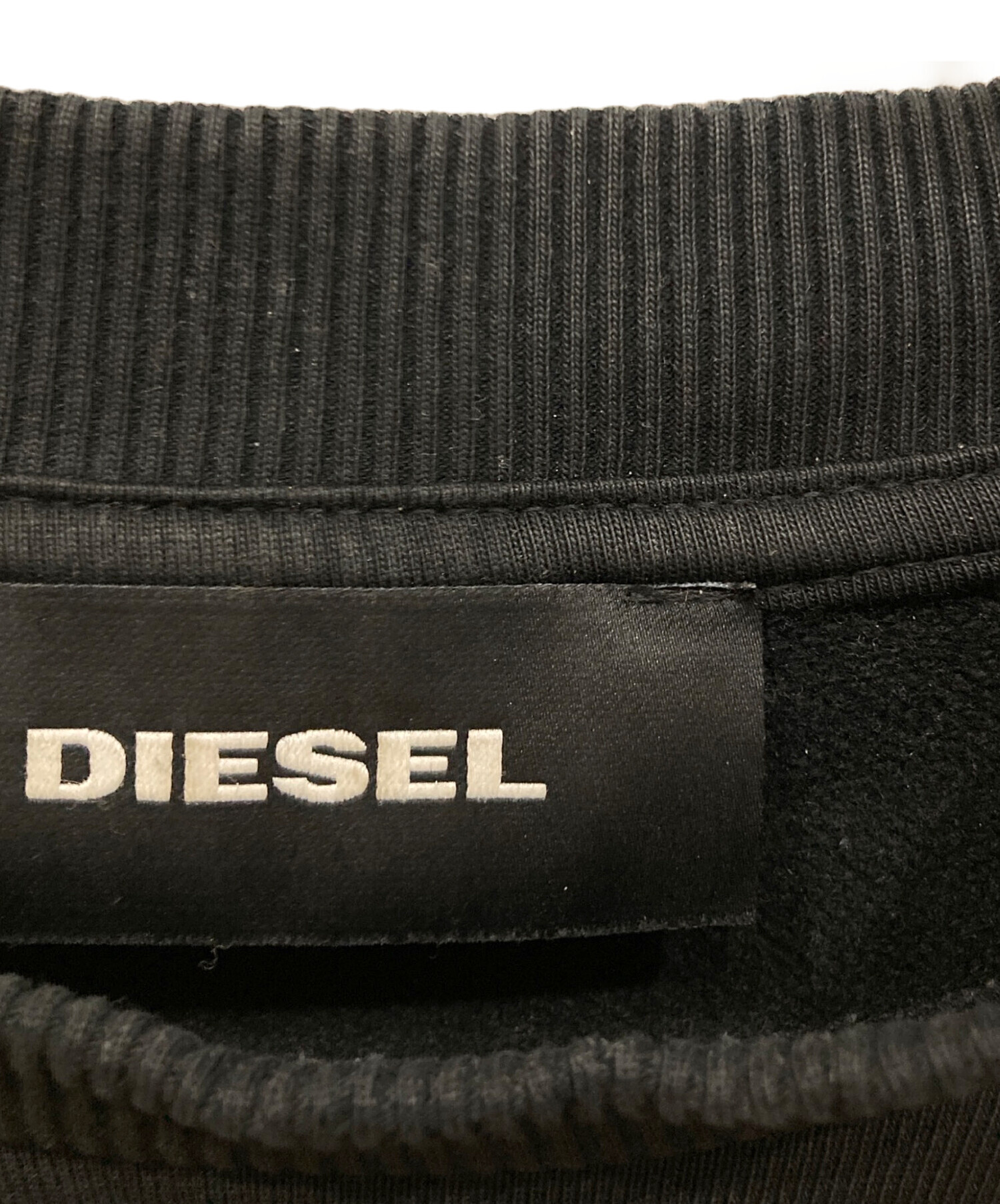中古・古着通販】DIESEL (ディーゼル) ロゴスウェット ブラック サイズ