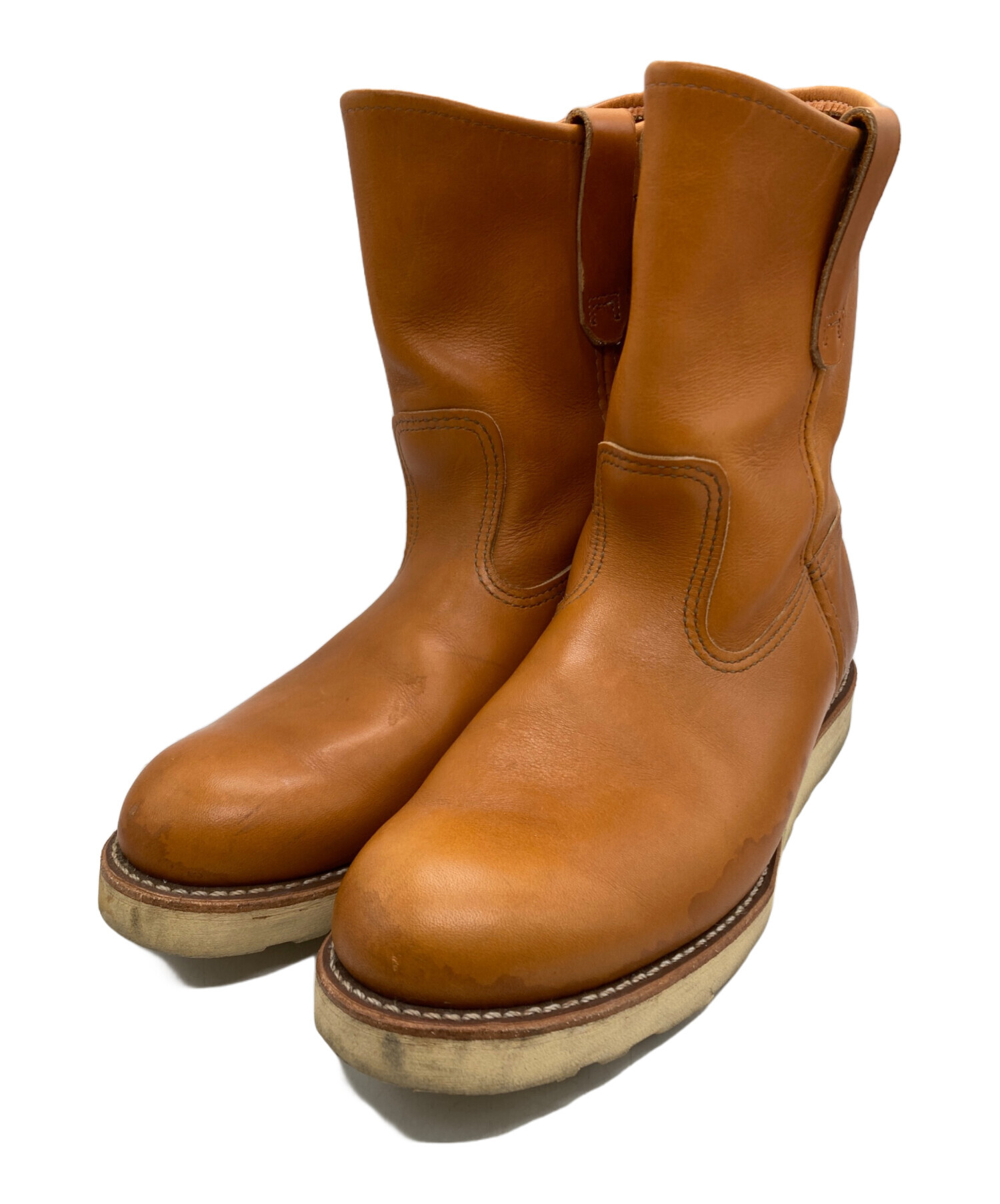 RED WING(レッドウィング) 90S MADE IN USA PECOS BOOTS メンズ  11 E【中古】【ブランド古着バズストア】 中古・古着通販】RED WING (レッドウィング) PECOS BOOTS ブラウン