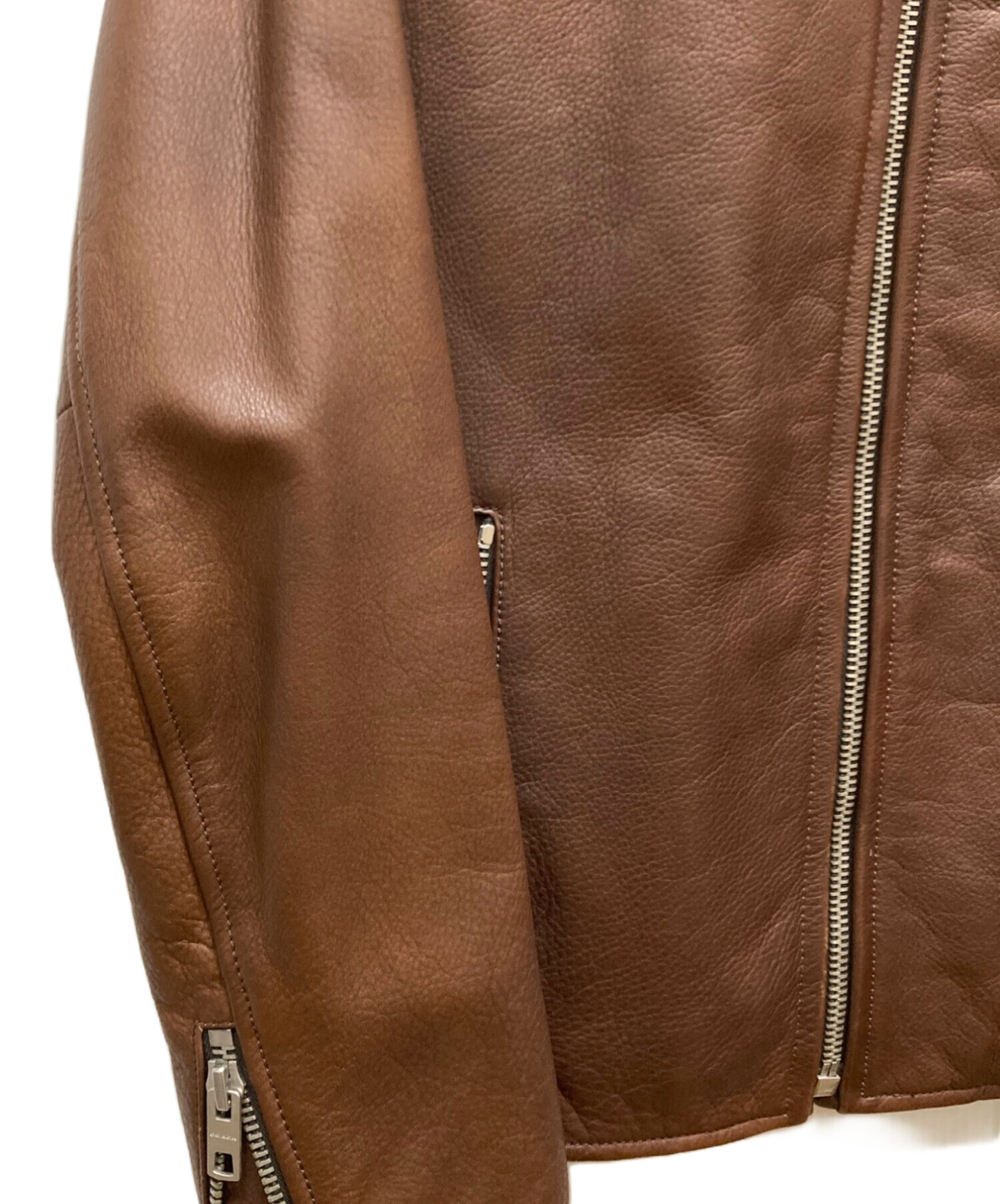 中古・古着通販】COACH (コーチ) シングルライダースジャケット