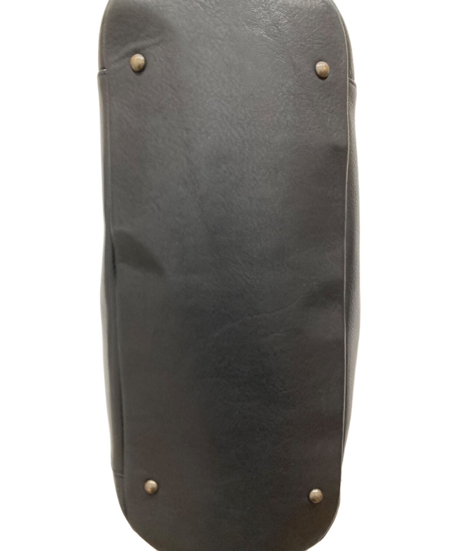 ミスターオリーブ　レザートートバッグ　シュリンクレザー　黒 ミスターオリーブ レザートートバッグ シュリンクレザー 黒