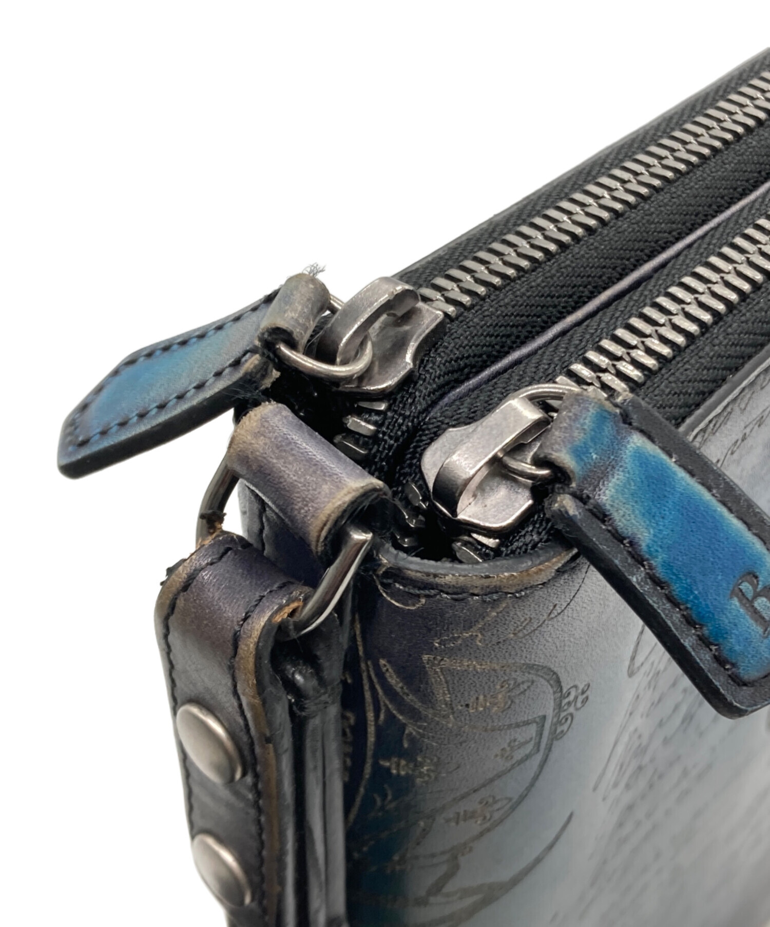 中古・古着通販】Berluti (ベルルッティ) パティーヌ 2折長財布 ブルー