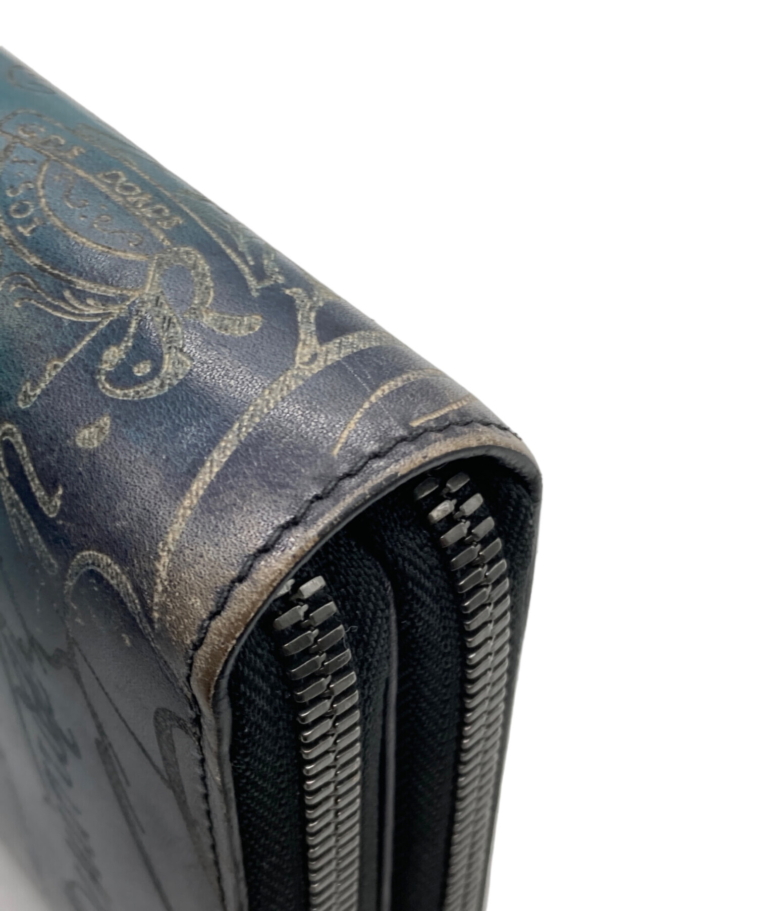 中古・古着通販】Berluti (ベルルッティ) パティーヌ 2折長財布 ブルー