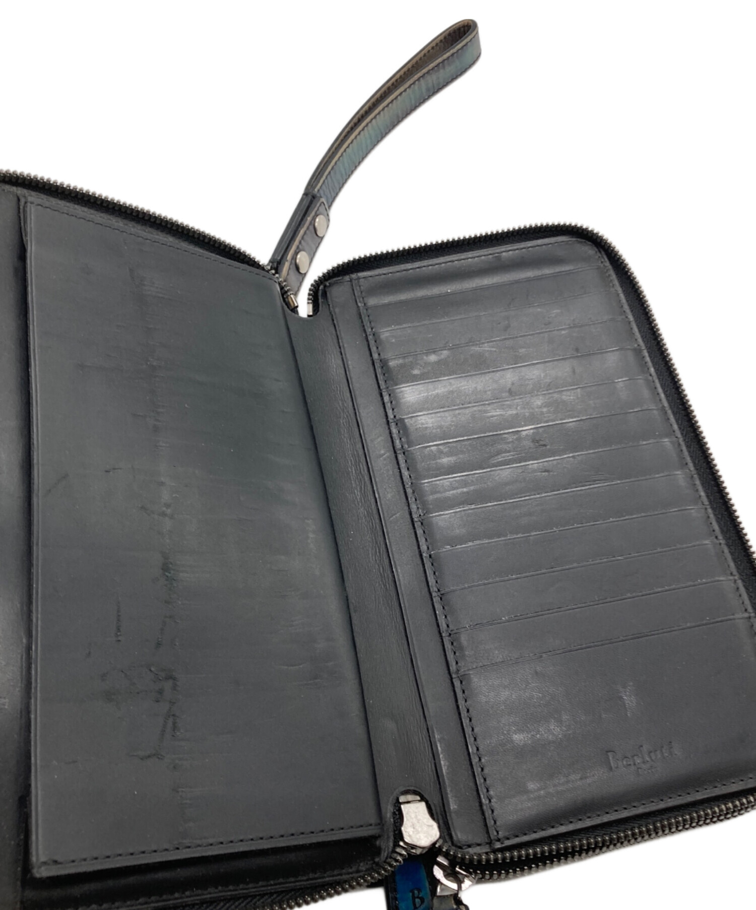 中古・古着通販】Berluti (ベルルッティ) パティーヌ 2折長財布 ブルー