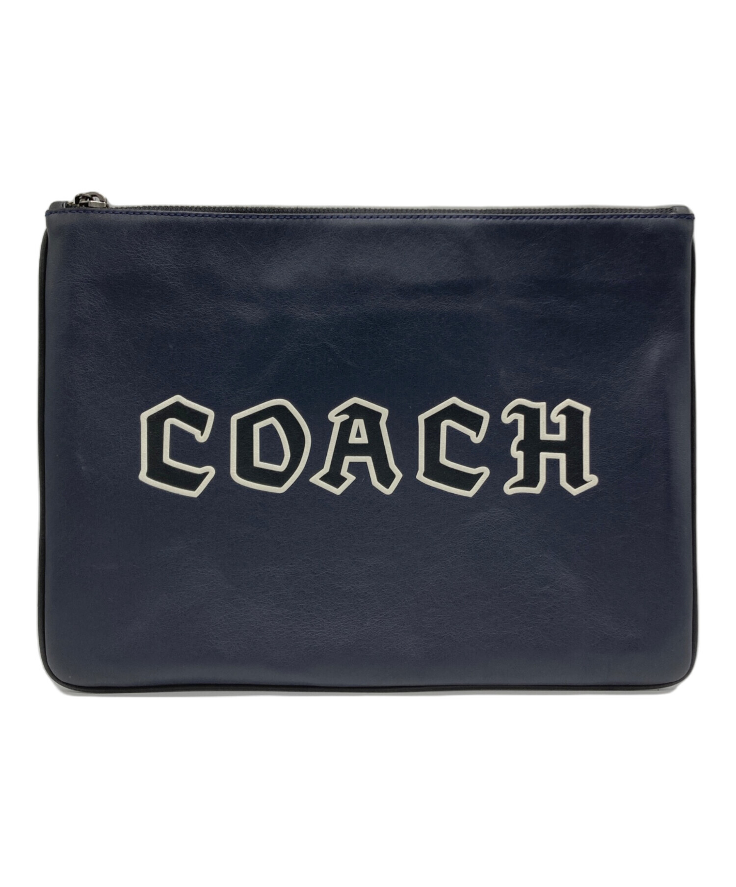 中古・古着通販】COACH (コーチ) クラッチバッグ ネイビー｜ブランド