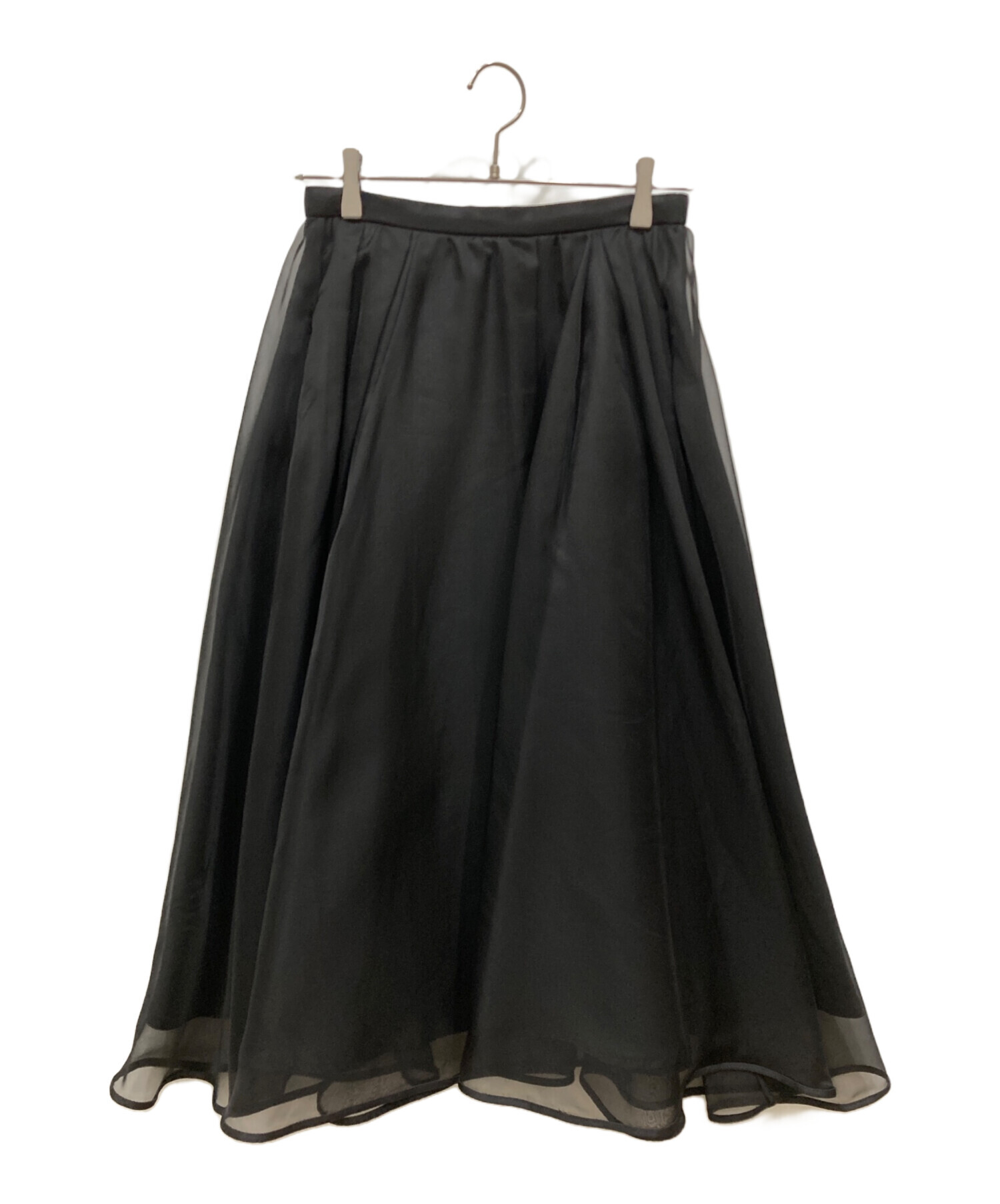 CELFORDブラック38 中古・古着通販】CELFORD (セルフォード) シアーフレアスカート