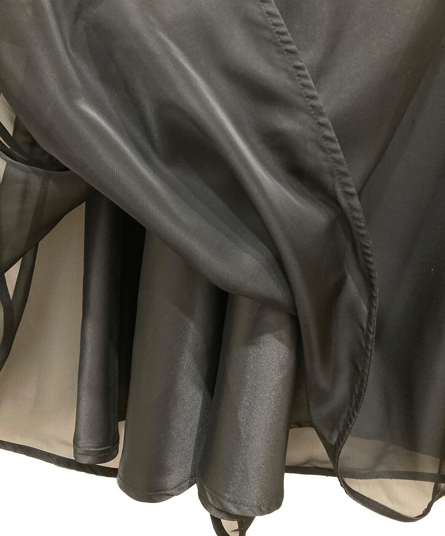 CELFORDブラック38 中古・古着通販】CELFORD (セルフォード) シアーフレアスカート