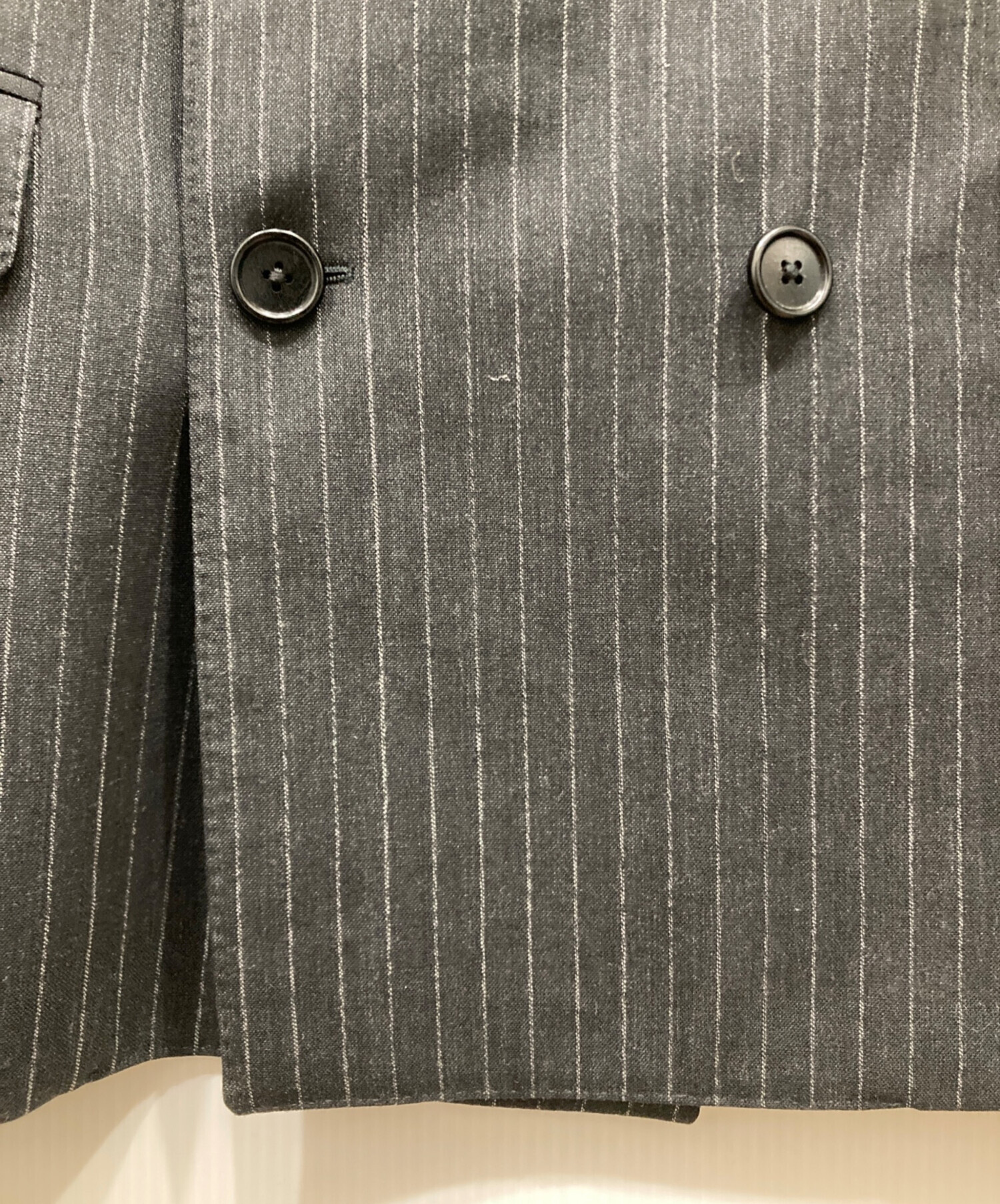 CELINE セリーヌ ダブルブレスト ジャケット M グレー 中古・古着通販】CELINE (セリーヌ) ダブルブレスト ジャケット グレー