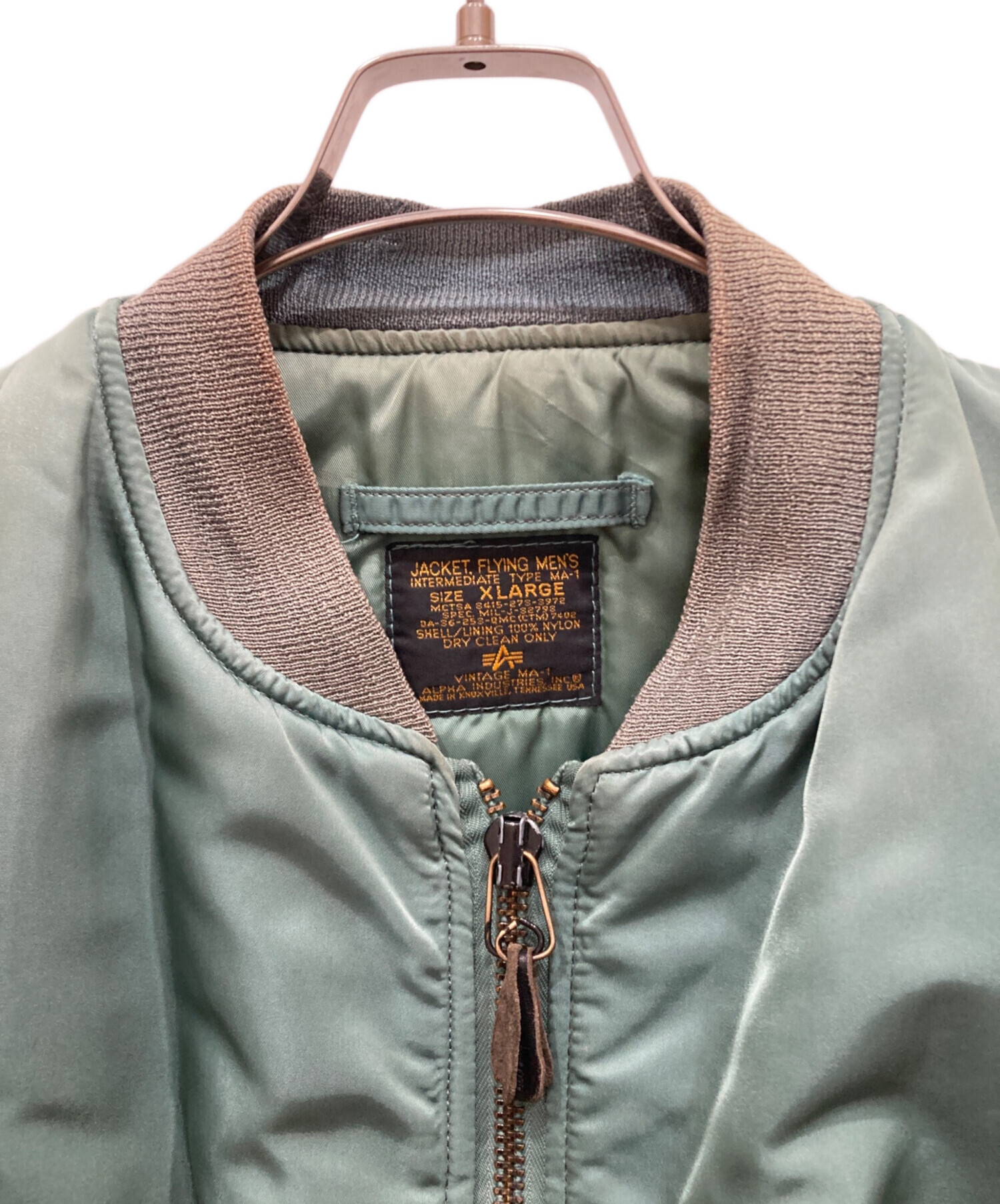 中古・古着通販】ALPHA (アルファ) MA-1ジャケット カーキ サイズ:SIZE