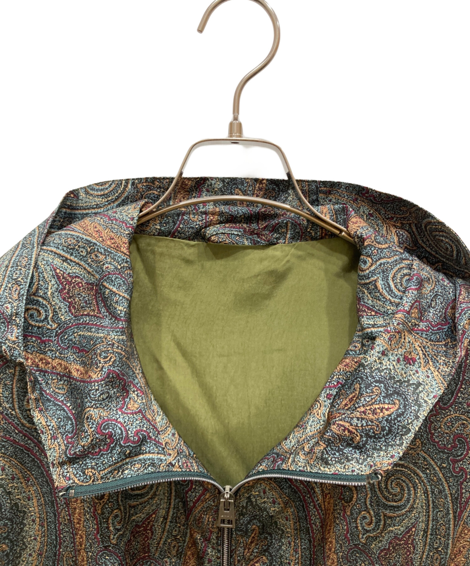 中古・古着通販】ETRO (エトロ) フーデッドジャケット グリーン サイズ