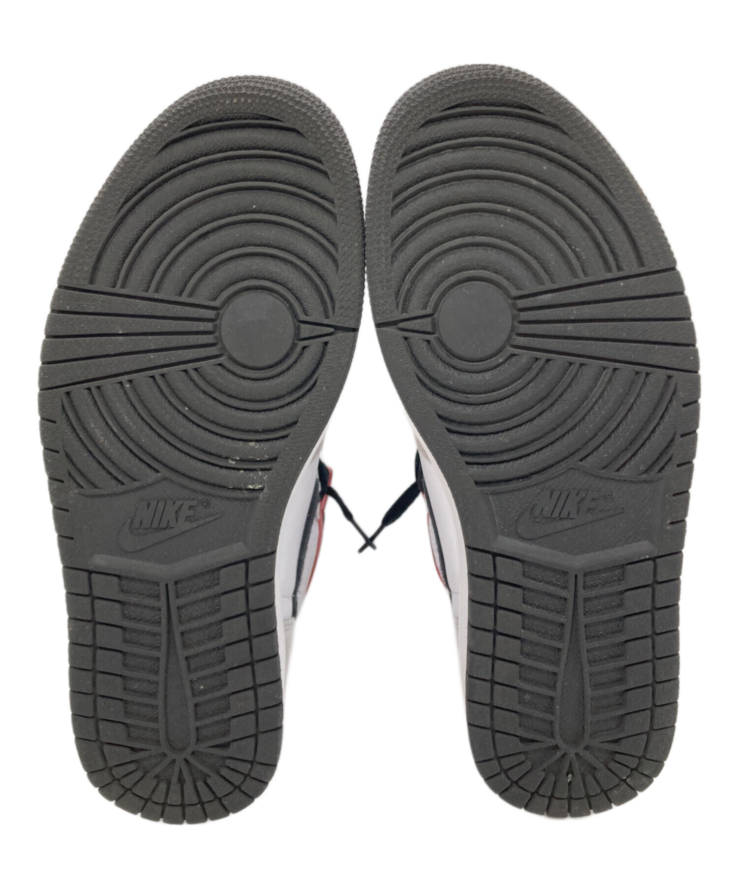 中古・古着通販】NIKE (ナイキ) ハイカットスニーカー グレー×レッド
