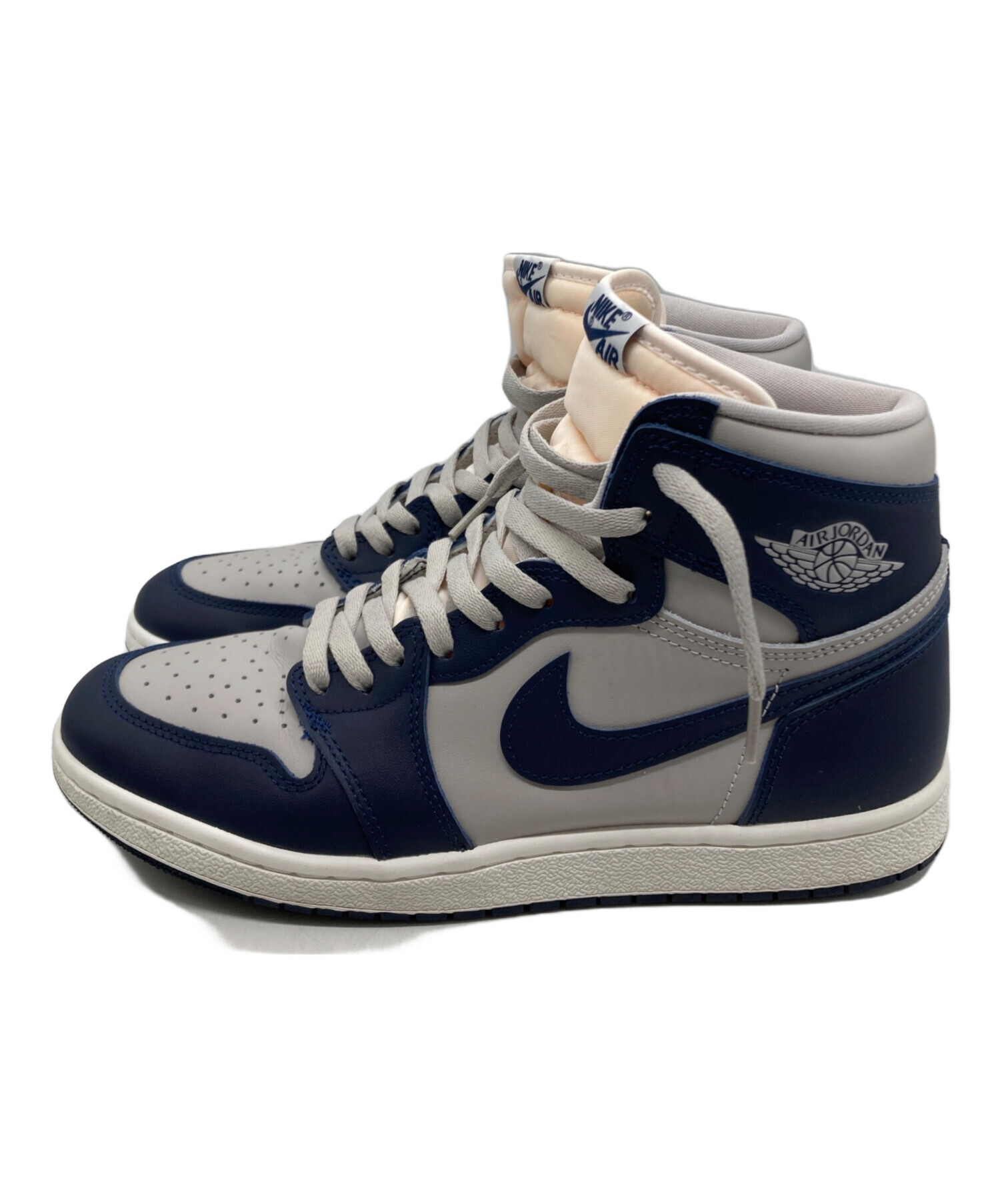 中古・古着通販】NIKE (ナイキ) ハイカットスニーカー ネイビー×グレー 