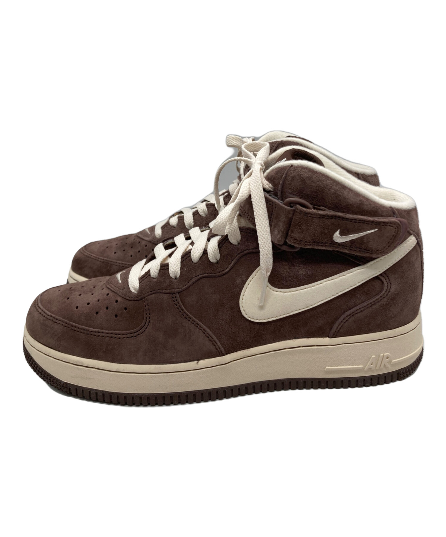 中古・古着通販】NIKE (ナイキ) ハイカットスニーカー ブラウン サイズ