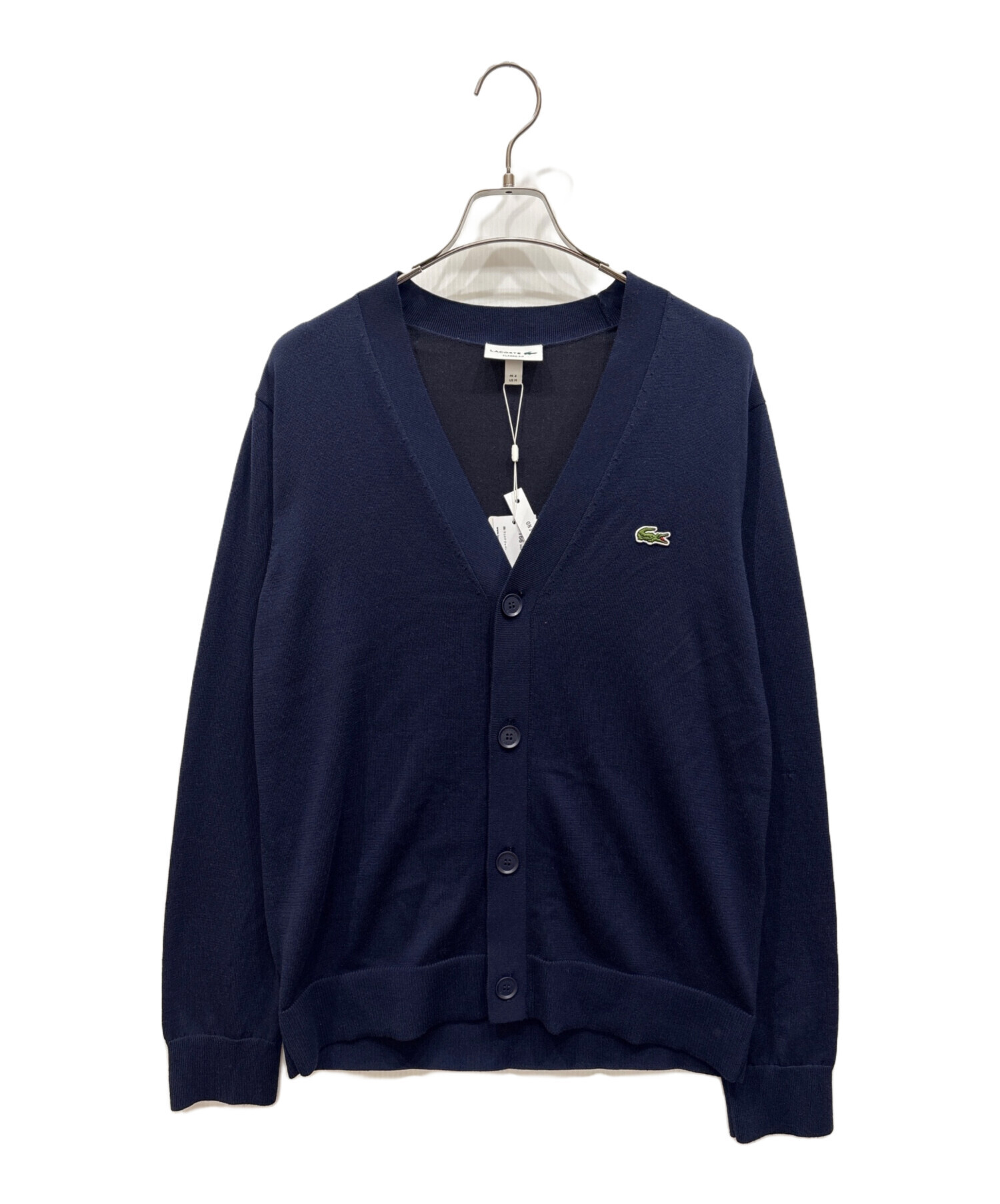 中古・古着通販】LACOSTE (ラコステ) ニットカーディガン ネイビー