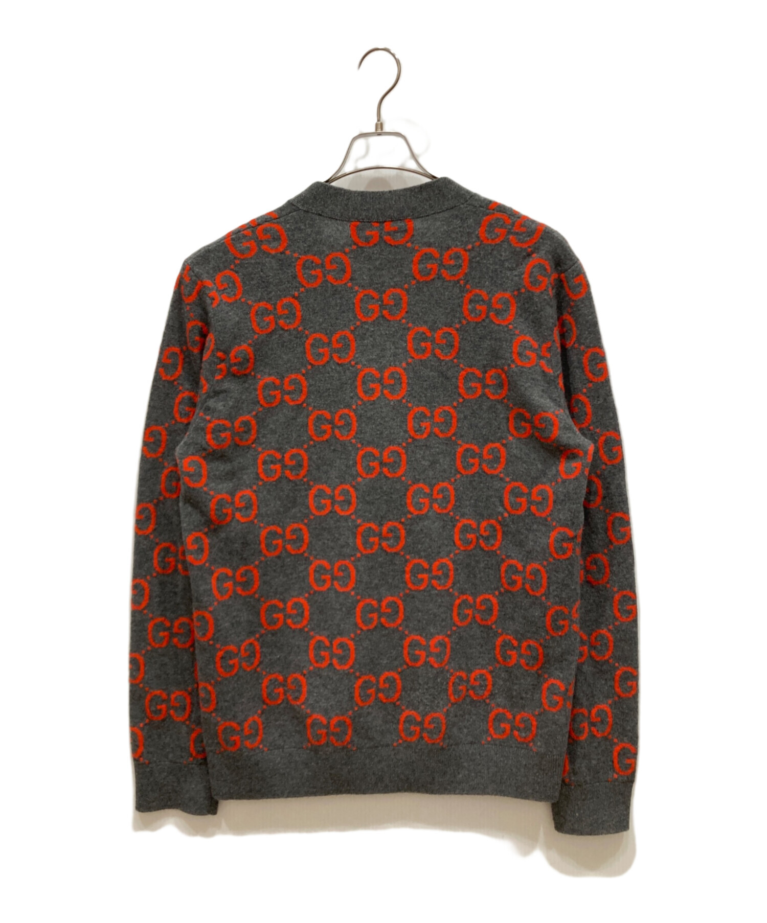 中古・古着通販】GUCCI (グッチ) GGウールジャカード カーディガン