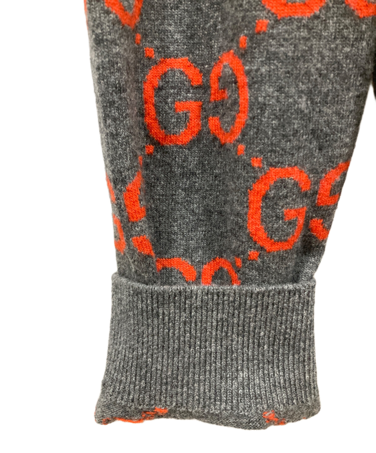 中古・古着通販】GUCCI (グッチ) GGウールジャカード カーディガン