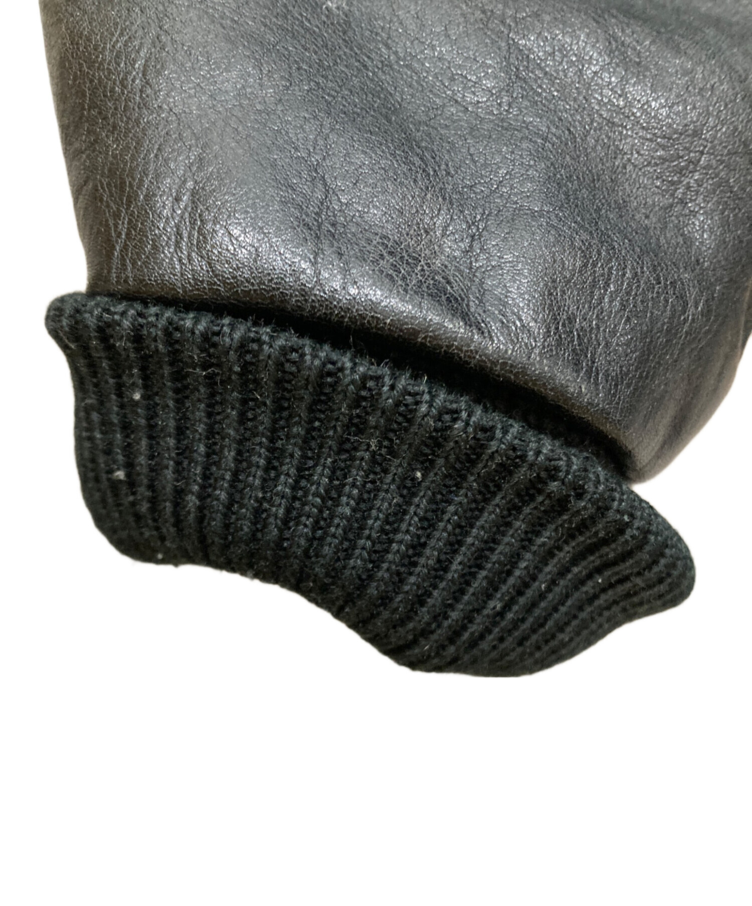 中古・古着通販】JUN MEN (ジュンメン) ウールスタジャン ブラック