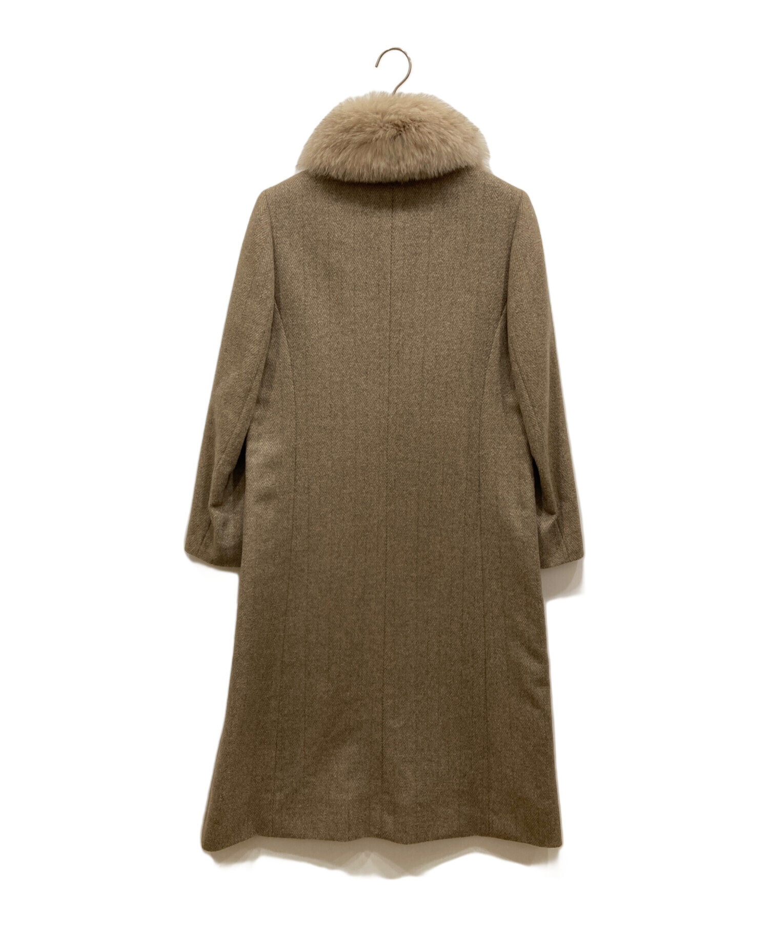 中古・古着通販】BALMAIN (バルマン) フォックスファー比翼カシミヤ