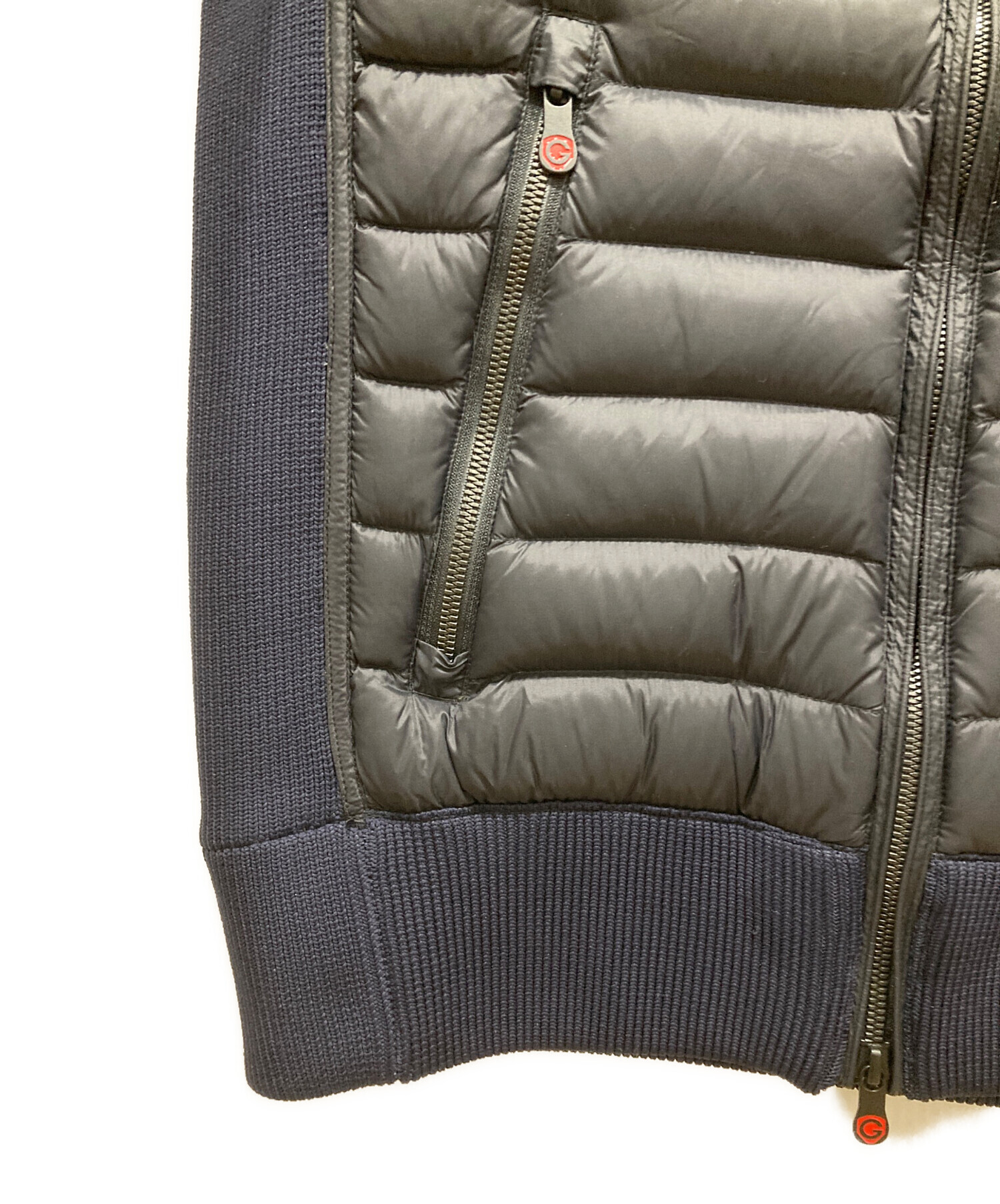 中古・古着通販】G-Stage (ジーステージ) ニット切替ダウンジャケット