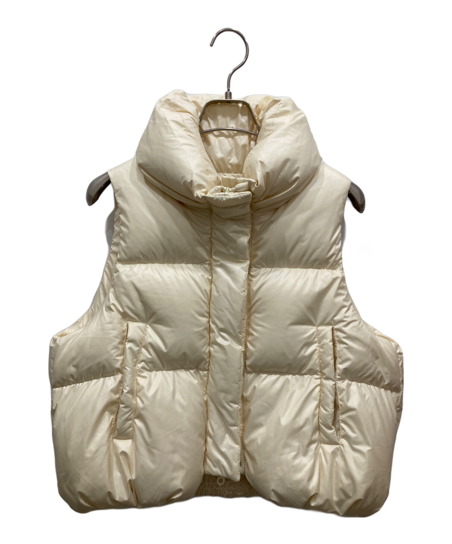 [allureville]フード付きダウンベスト 中古・古着通販】allureville (アルアバイル) ライトタフタショート