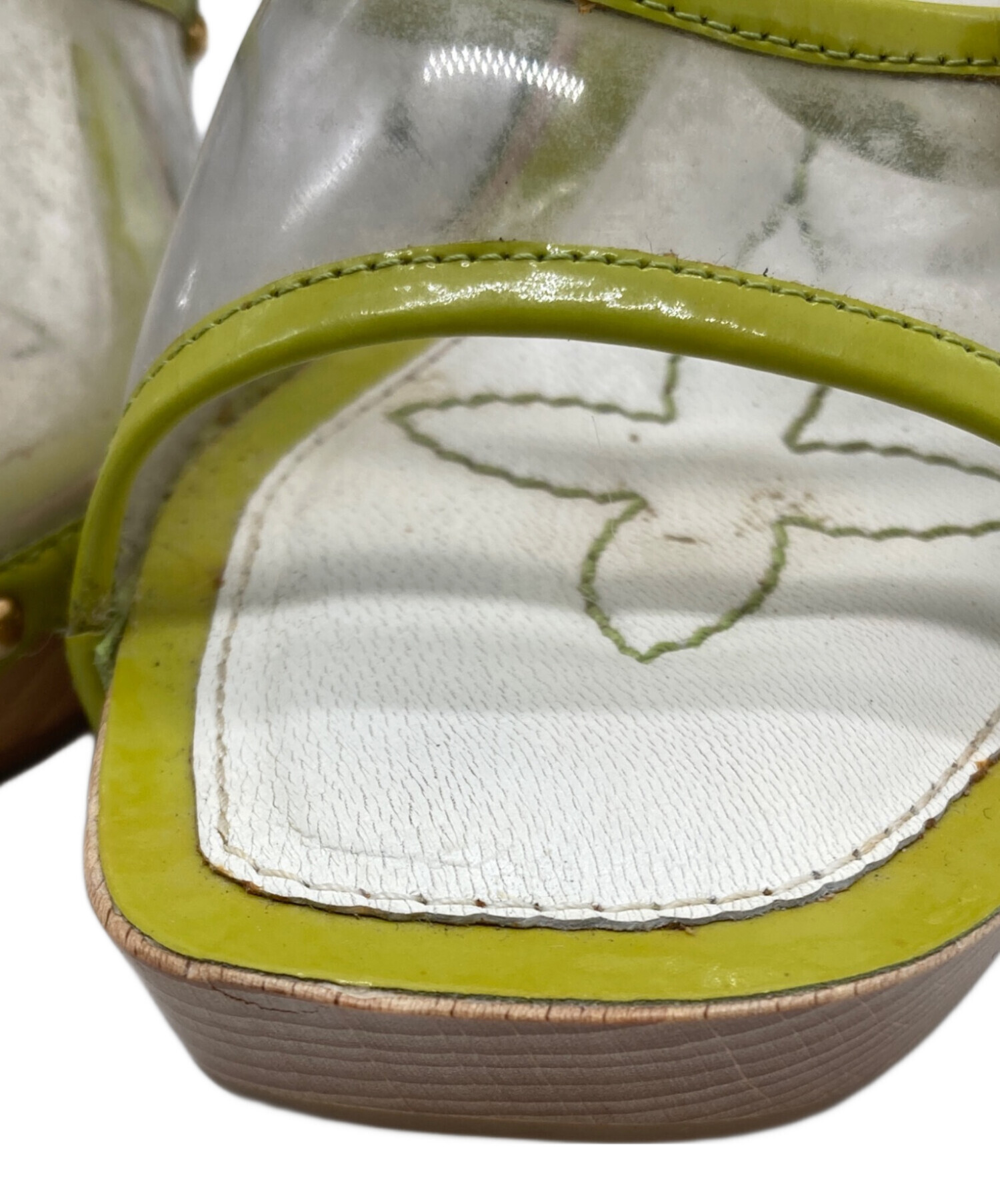 中古・古着通販】LOUIS VUITTON (ルイ ヴィトン) サンダル グリーン