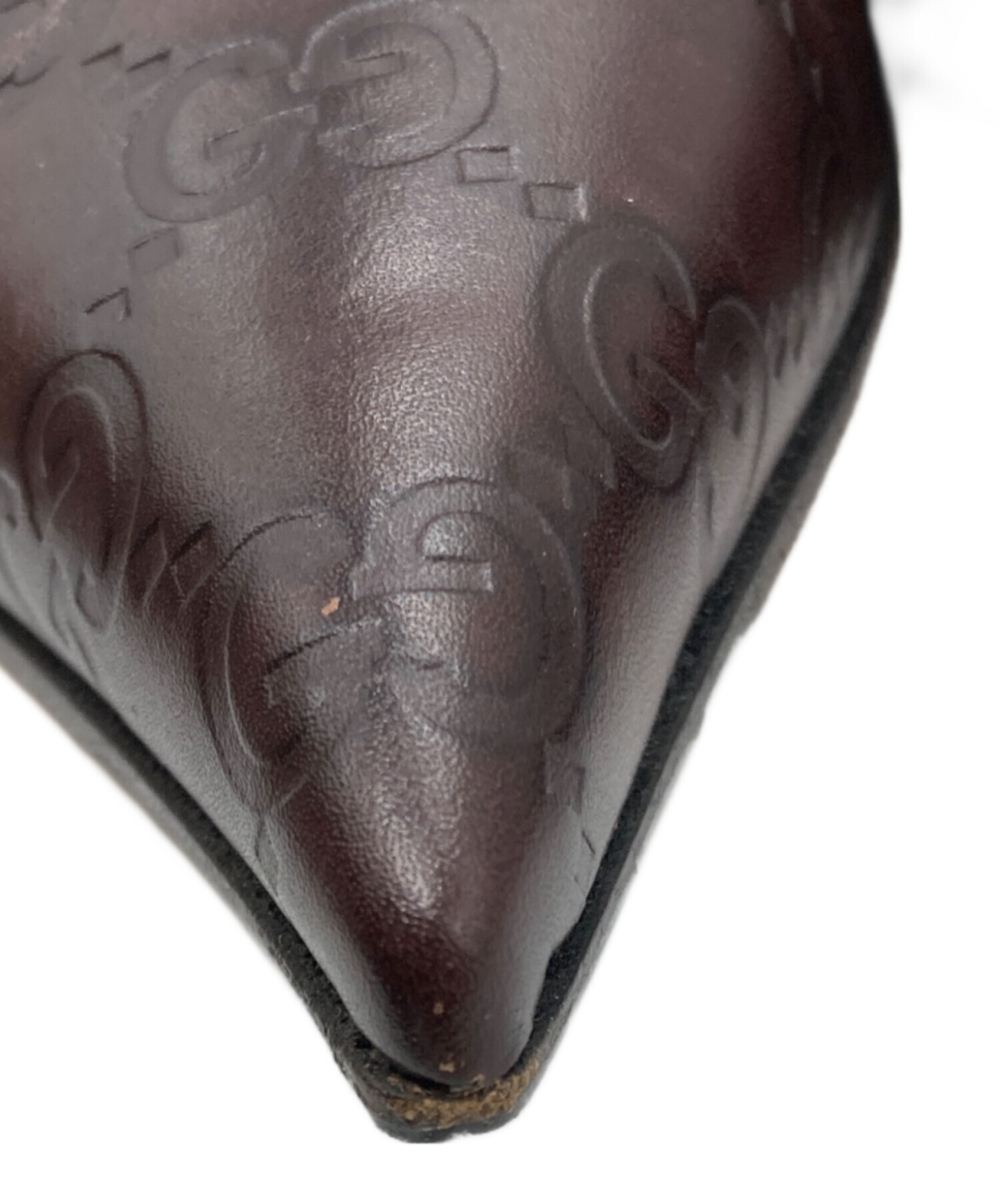 中古・古着通販】GUCCI (グッチ) ヒールパンプス ブラウン サイズ:SIZE