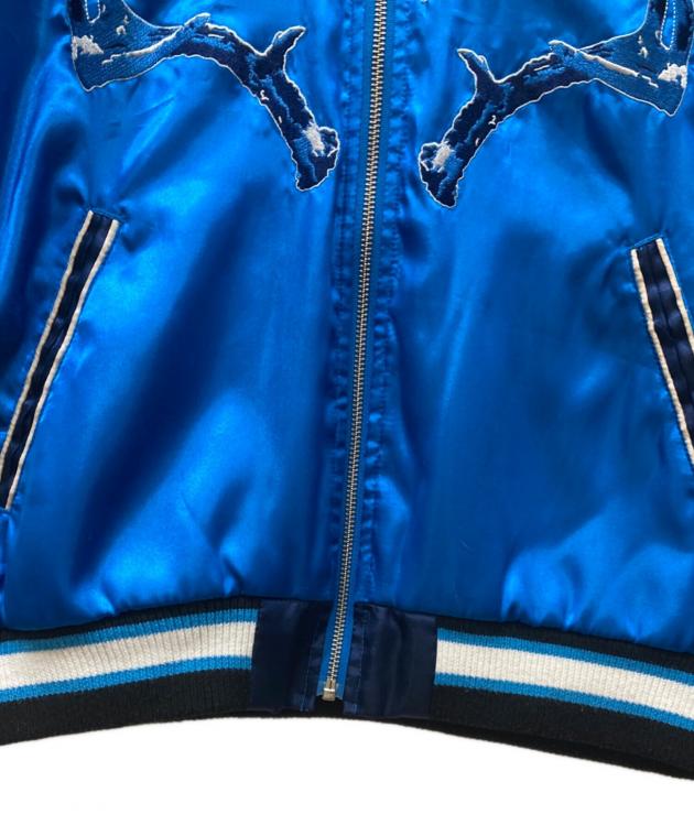 中古・古着通販】adidas (アディダス) スカジャン ブルー サイズ:SIZE