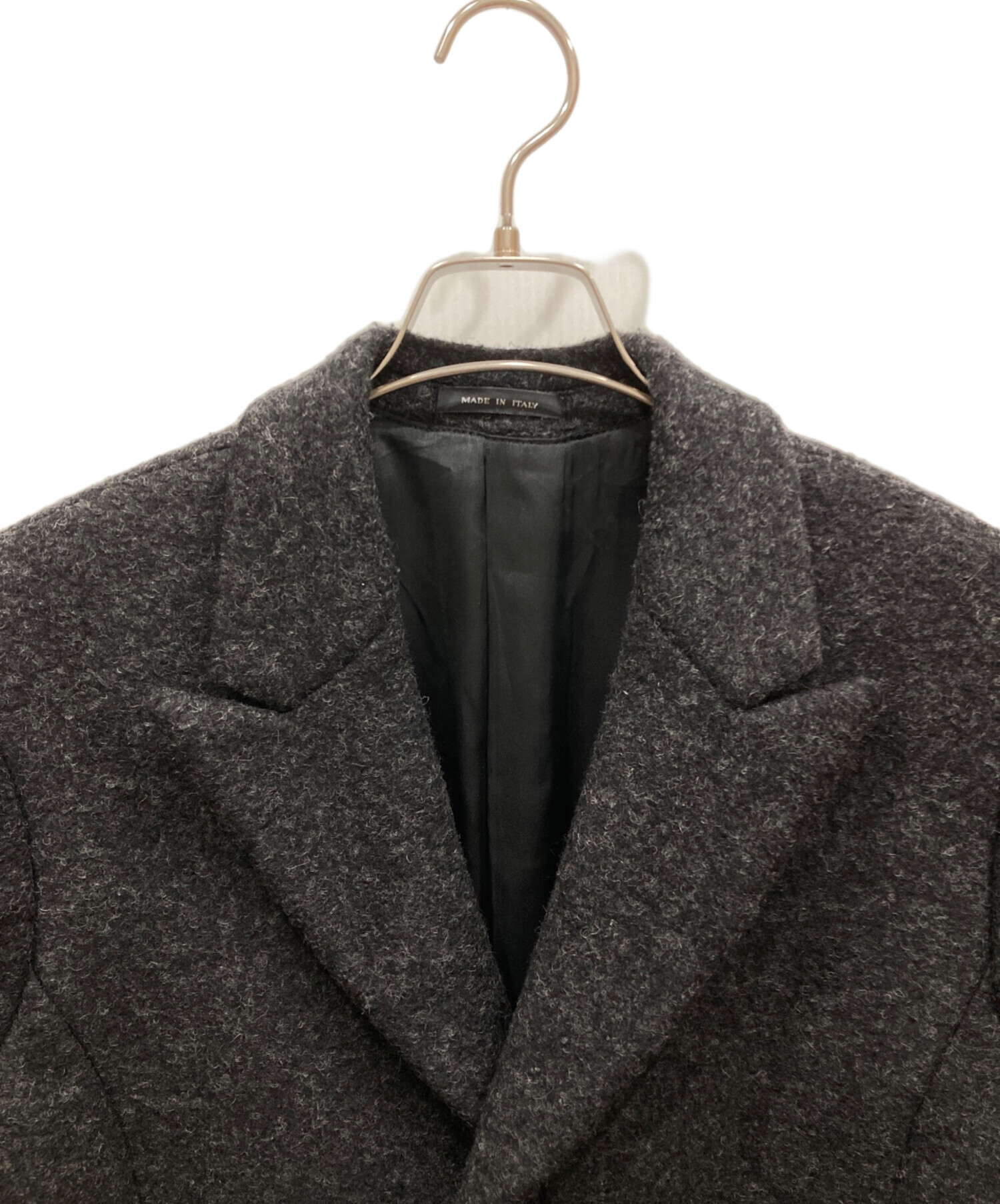 【未使用タグ付き】エンポリオアルマーニ チェスターコート ダブル グレー 44 中古・古着通販】EMPORIO ARMANI (エンポリオ アルマーニ) ウール