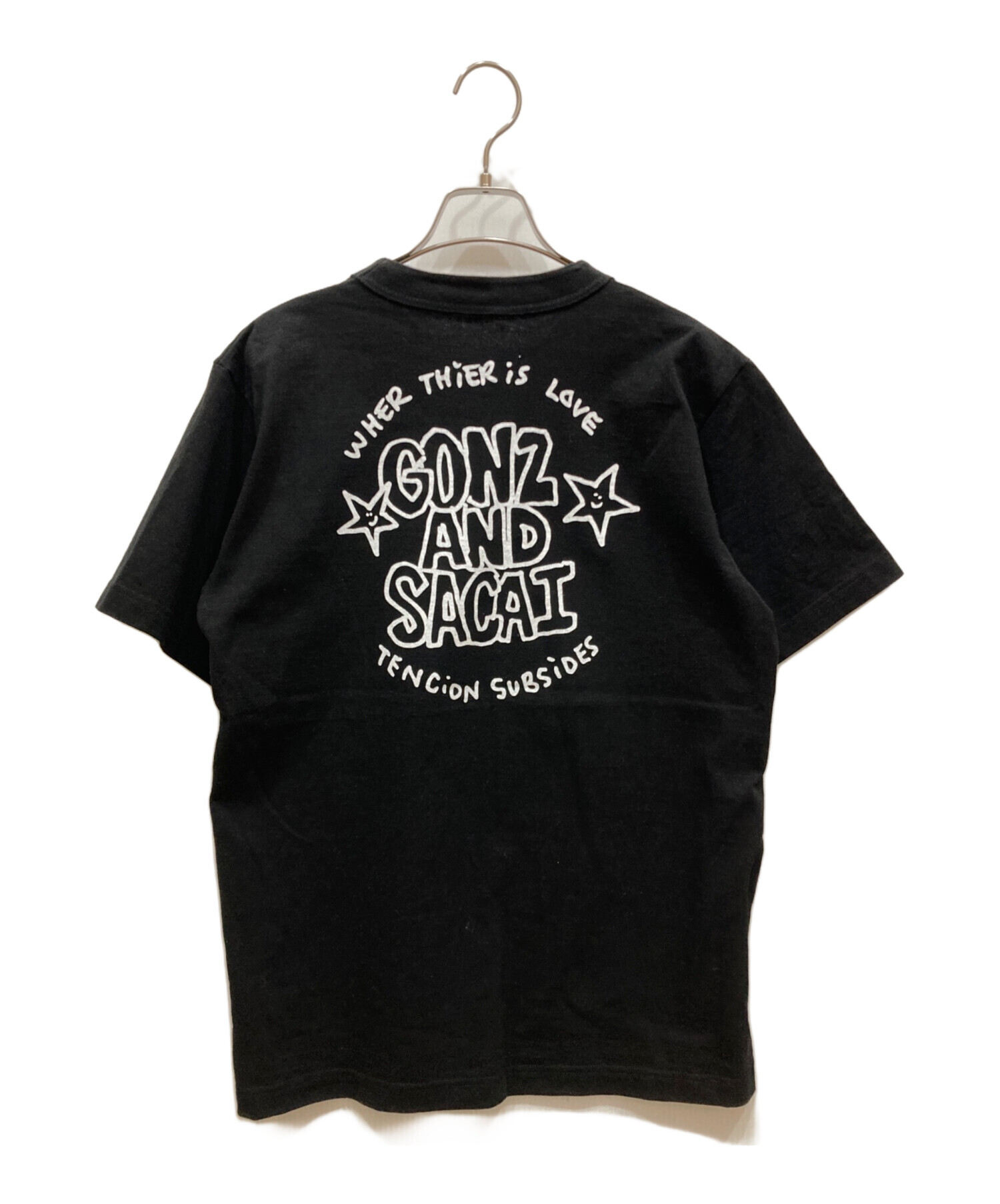 中古・古着通販】sacai (サカイ) GONZ AND T-Shirt ブラック サイズ:2