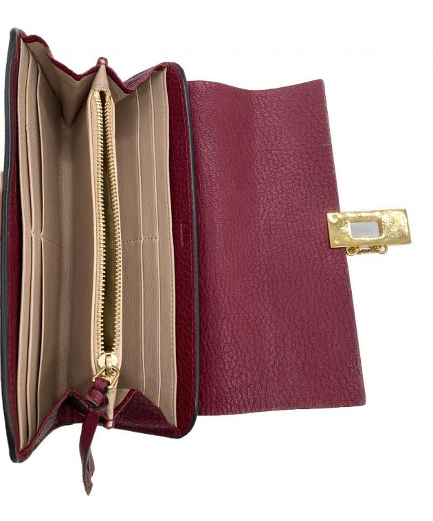 中古・古着通販】Chloe (クロエ) ドリュー長財布 レッド｜ブランド