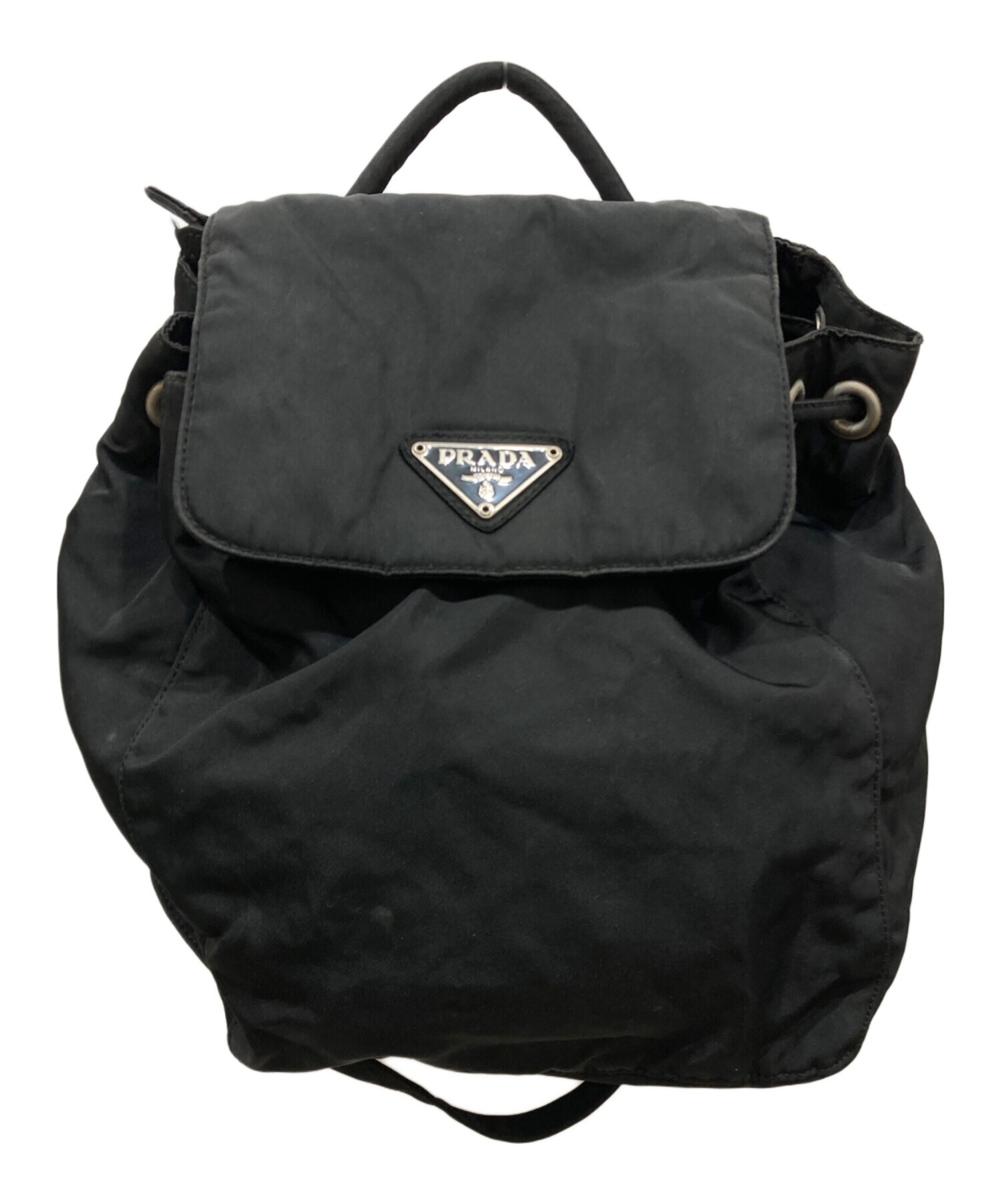 中古・古着通販】PRADA (プラダ) ミニ巾着リュック ブラック｜ブランド