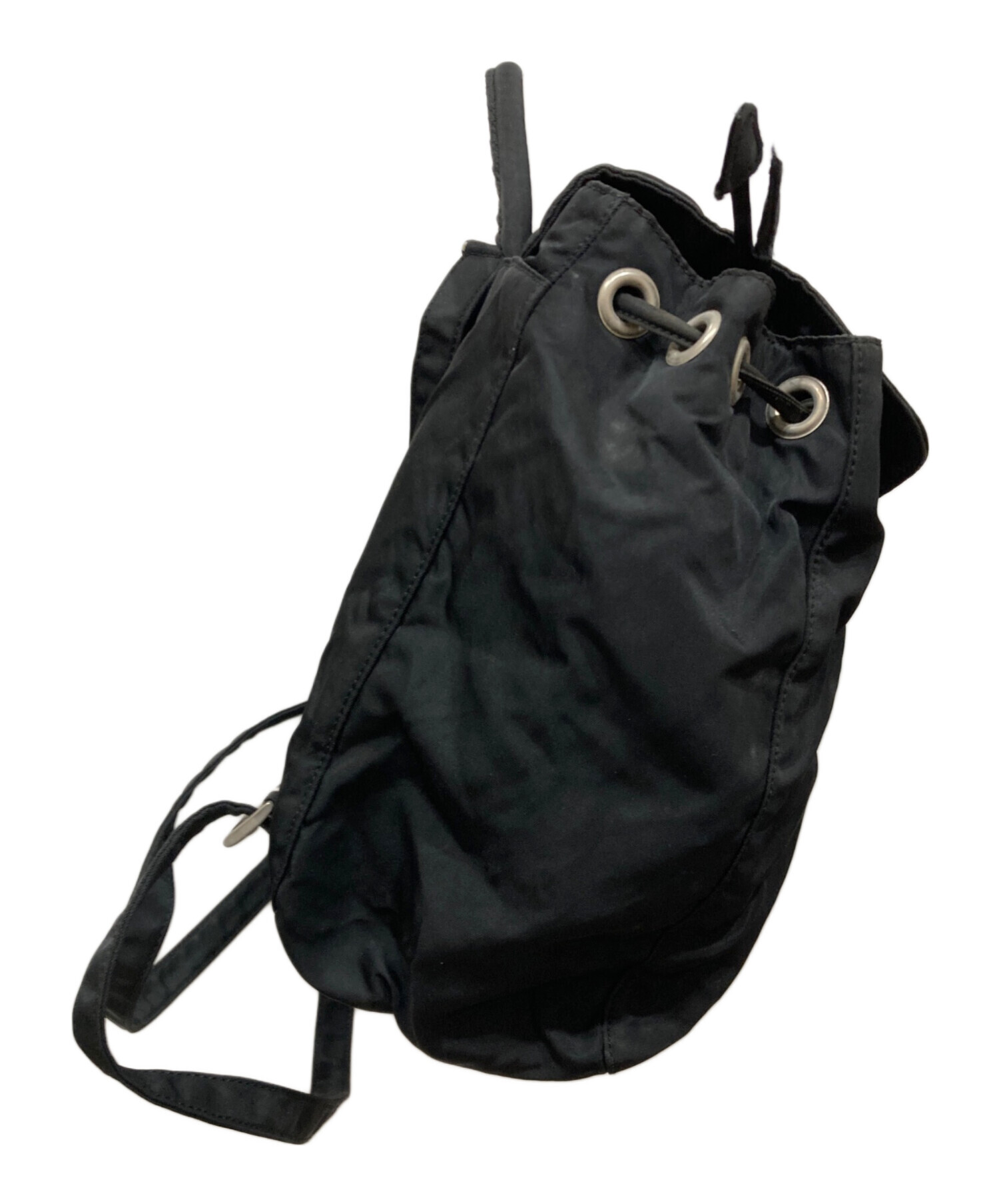 中古・古着通販】PRADA (プラダ) ミニ巾着リュック ブラック｜ブランド