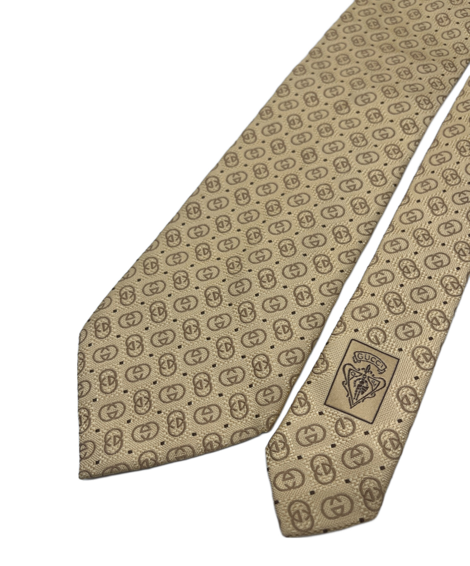 中古・古着通販】GUCCI (グッチ) ネクタイ ゴールド サイズ:不明