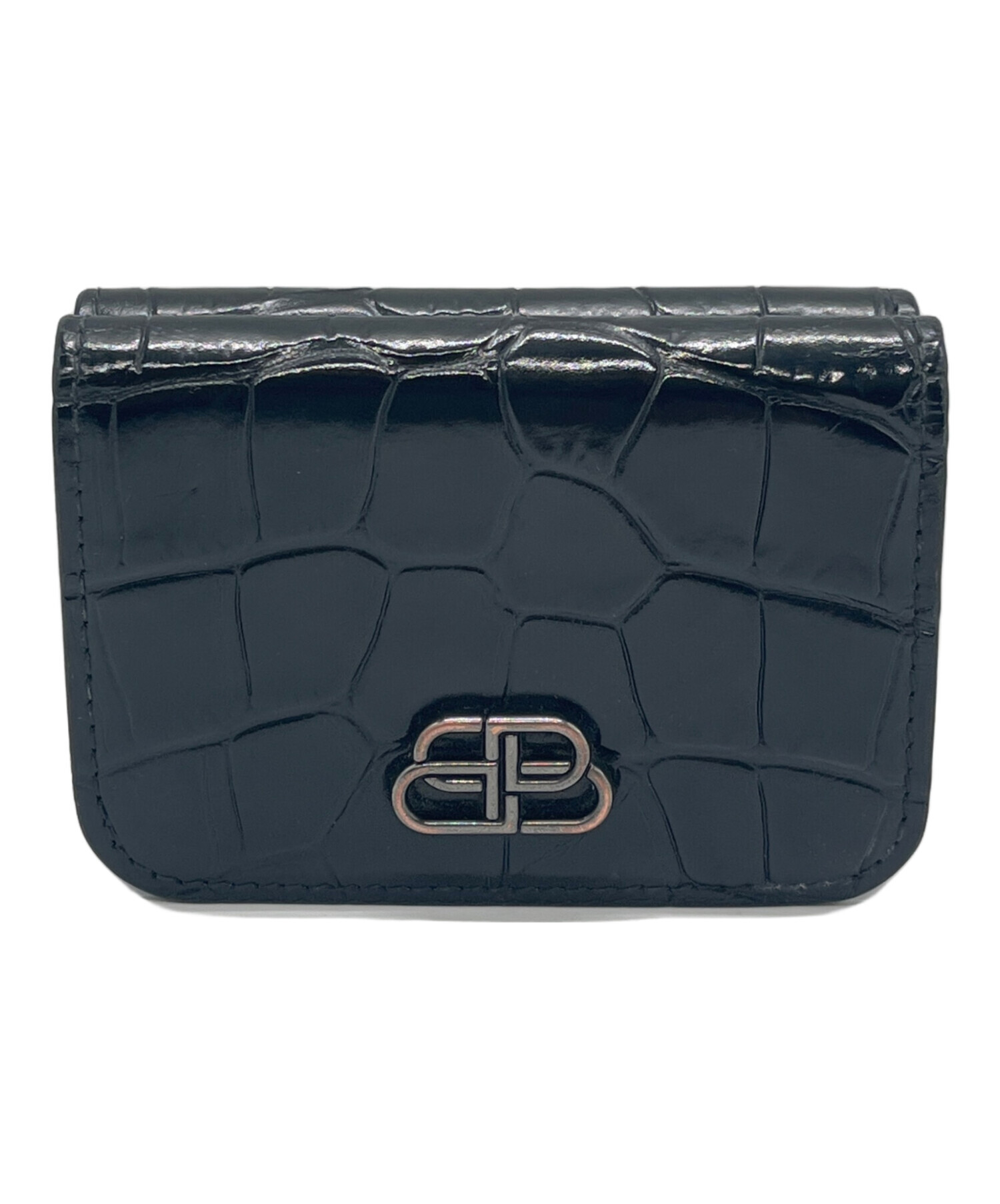 中古・古着通販】BALENCIAGA (バレンシアガ) 3つ折り財布 BBメタルロゴ