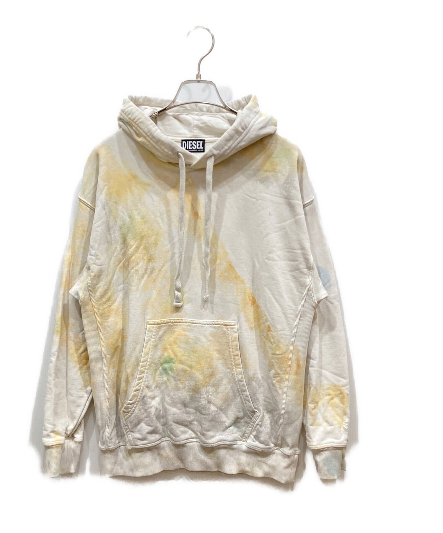 DIESEL タイダイ ターコイズ フード付きパーカーS 中古・古着通販 