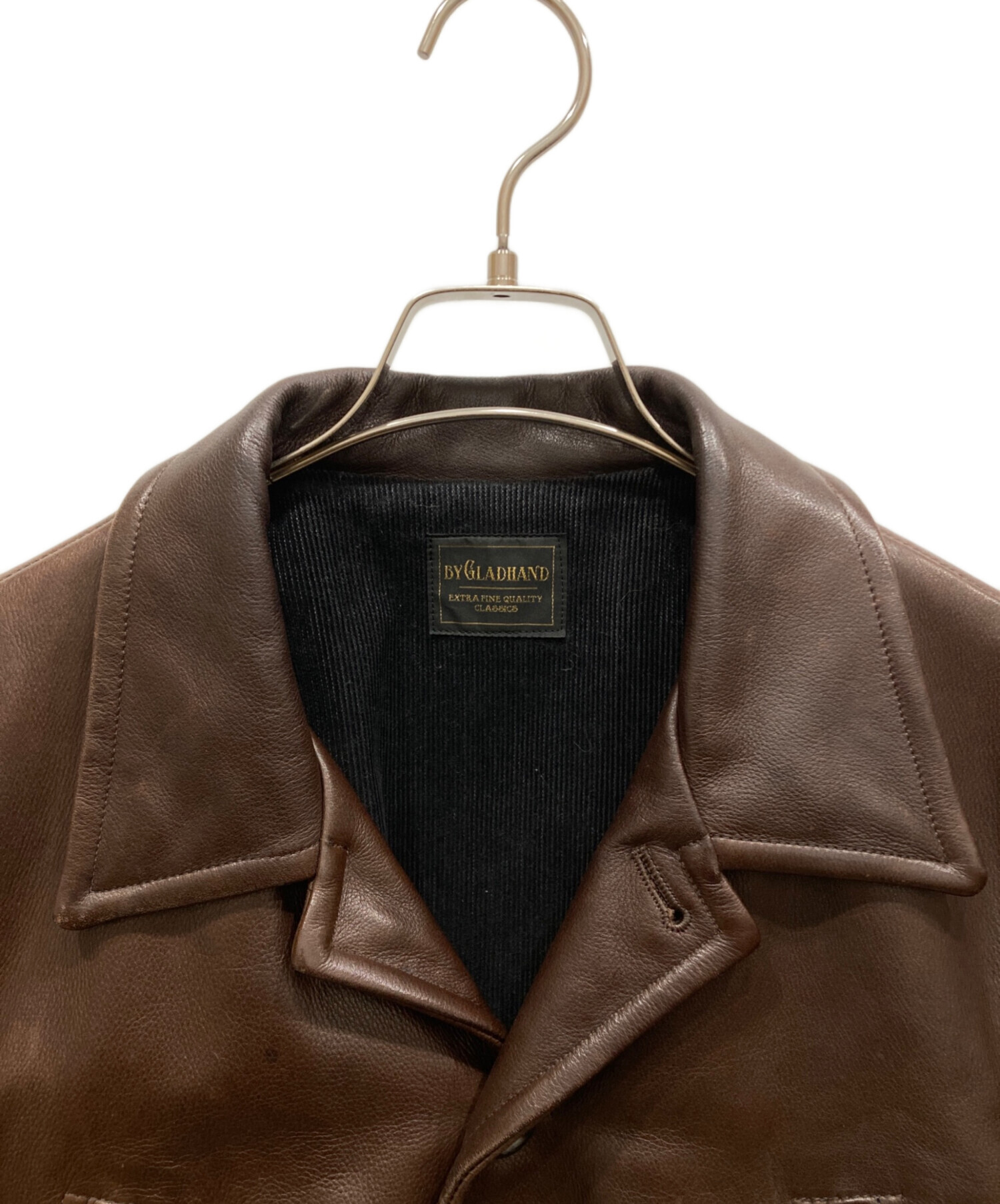 中古・古着通販】GLAD HAND (グラッドハンド) カウレザーカーコート