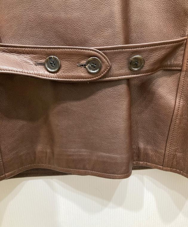 中古・古着通販】GLAD HAND (グラッドハンド) カウレザーカーコート