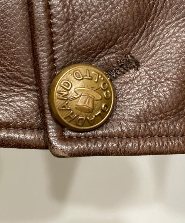 中古・古着通販】GLAD HAND (グラッドハンド) カウレザーカーコート