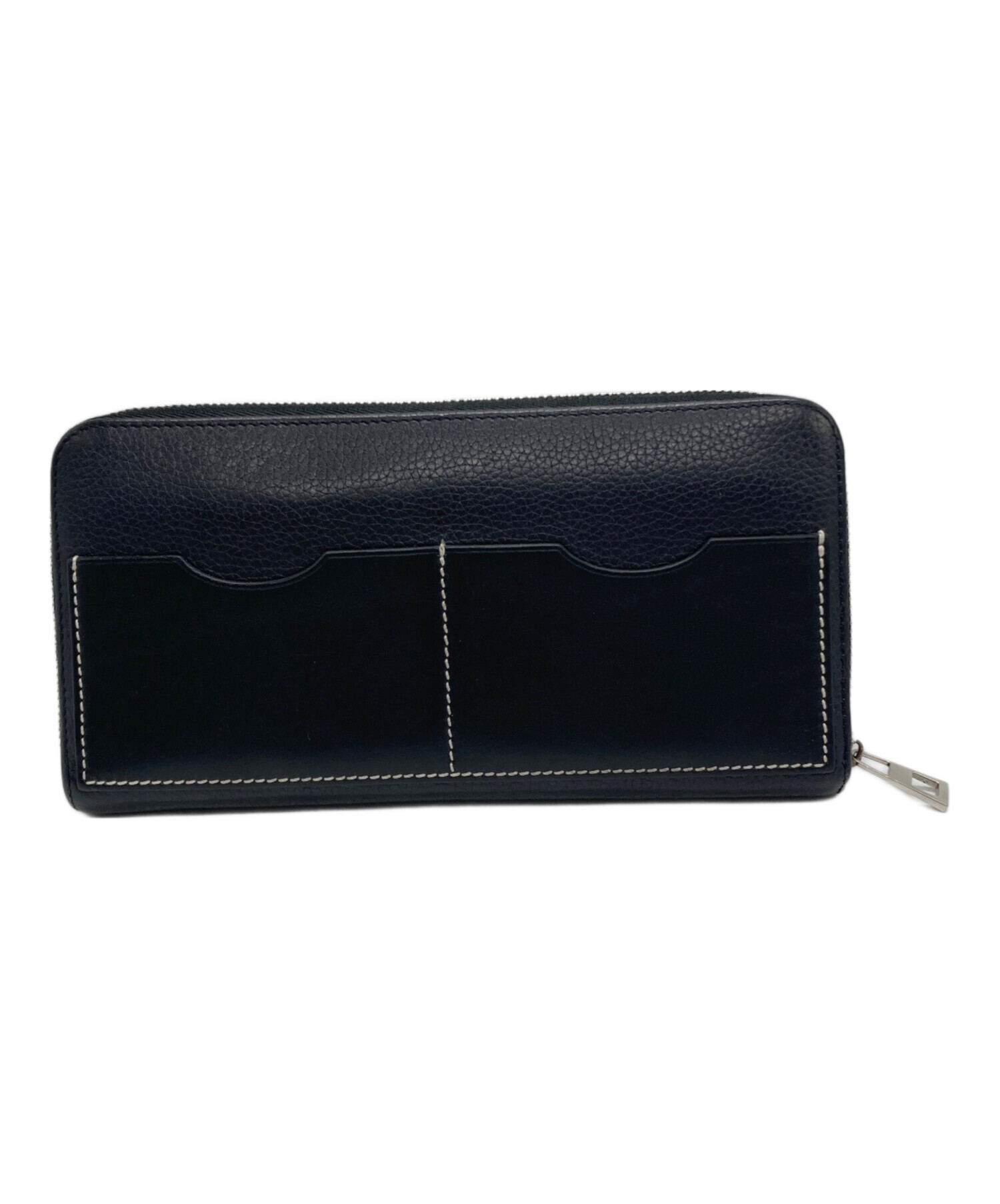 中古・古着通販】LOEWE (ロエベ) ラウンドファスナー長財布 ブラック