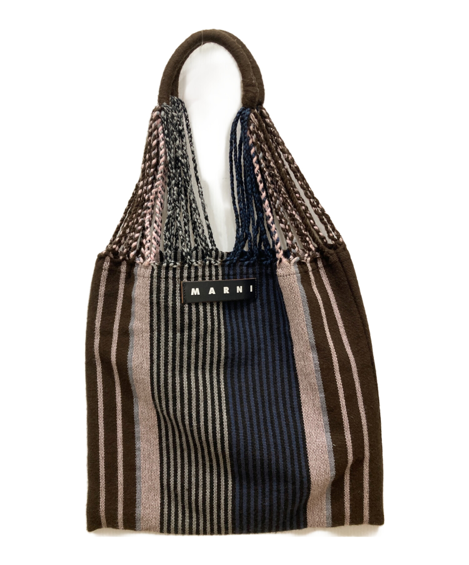 中古・古着通販】MARNI (マルニ) ハンモックバック ブラウン×ネイビー 